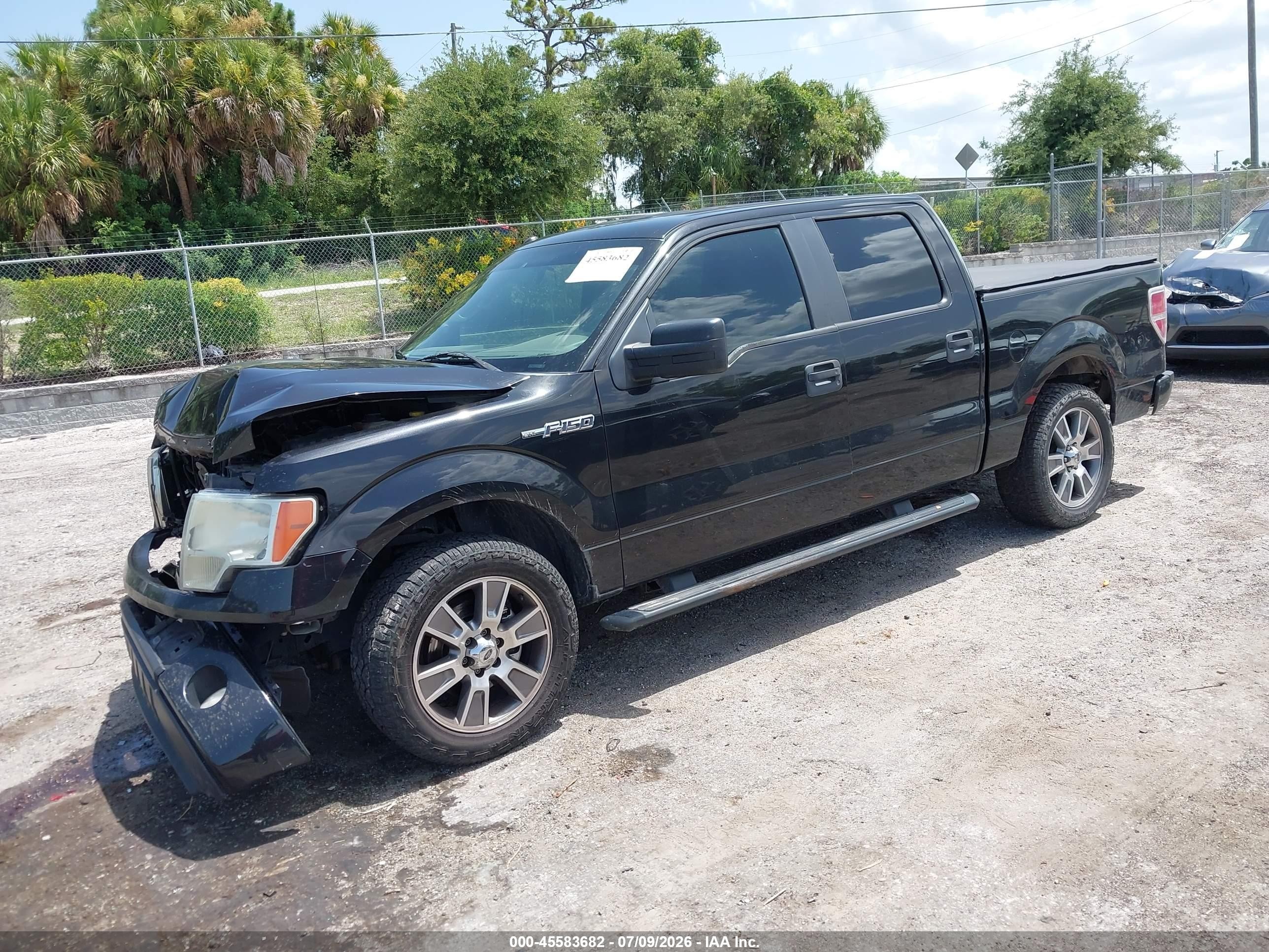 2014 Ford F-150 Stx Black vin: 1FTFW1CF2EKG54668
