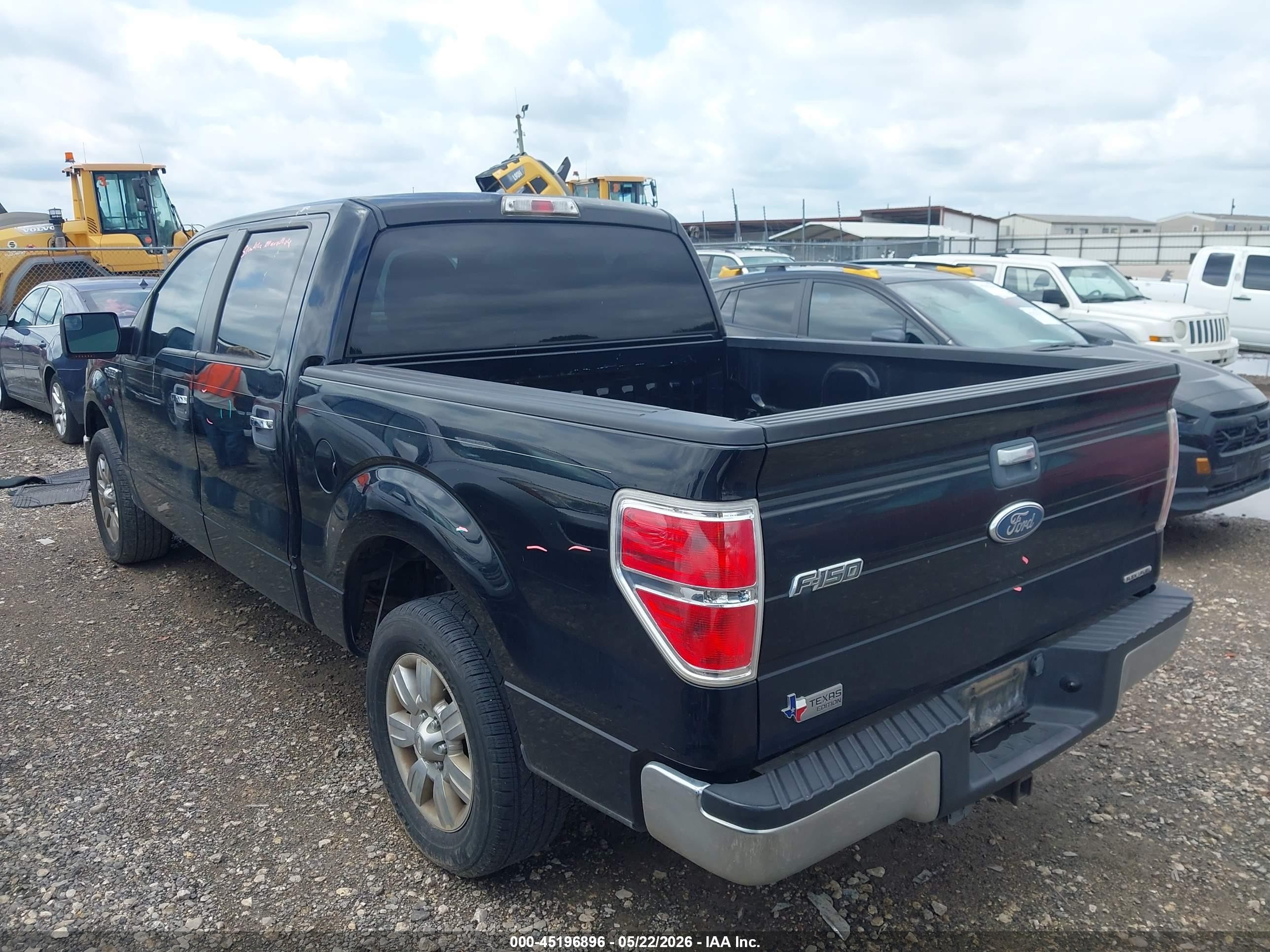 2011 Ford F-150 Xlt Black vin: 1FTFW1CF3BFD27524