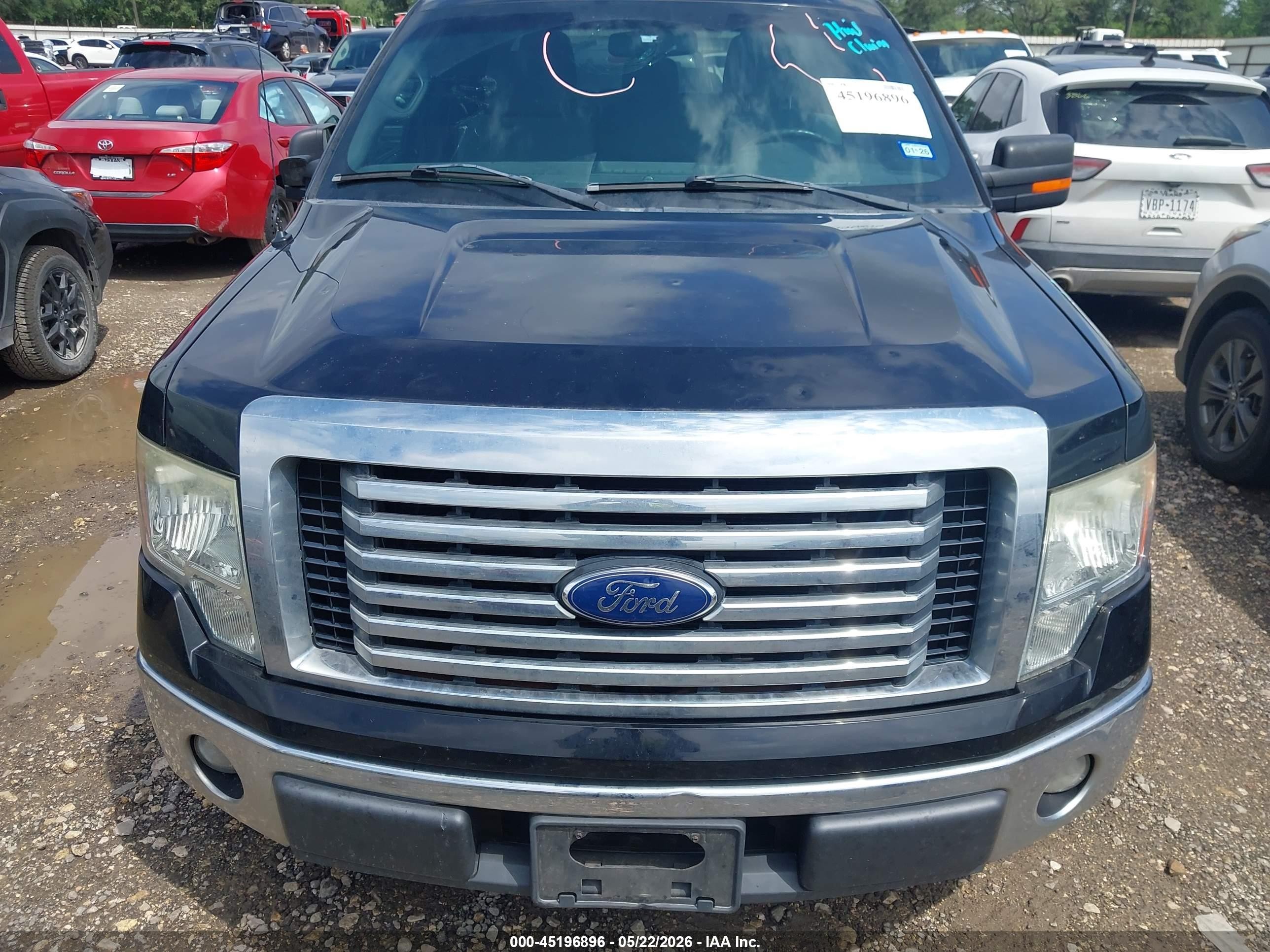 2011 Ford F-150 Xlt Black vin: 1FTFW1CF3BFD27524