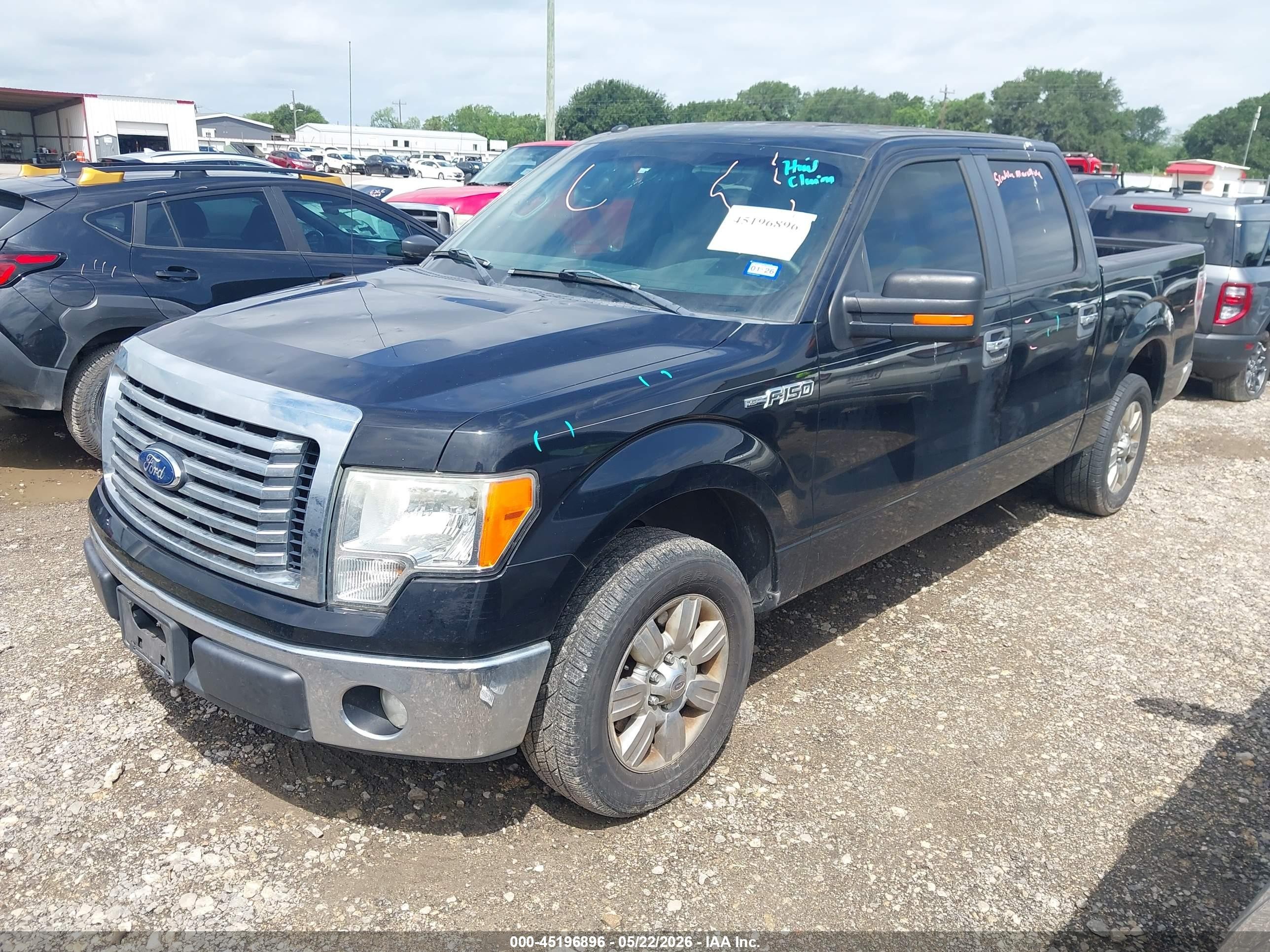2011 Ford F-150 Xlt Black vin: 1FTFW1CF3BFD27524