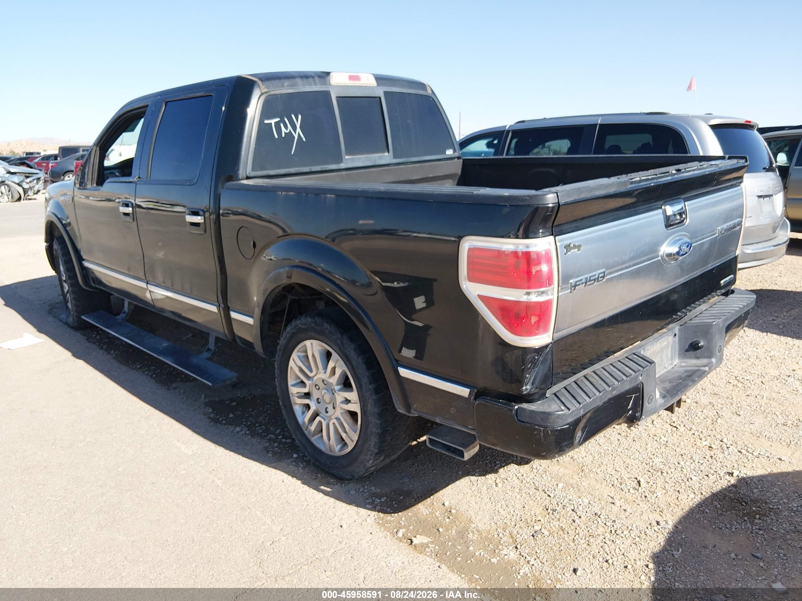 2013 Ford F-150 Platinum Черный vin: 1FTFW1CF3DFD17661
