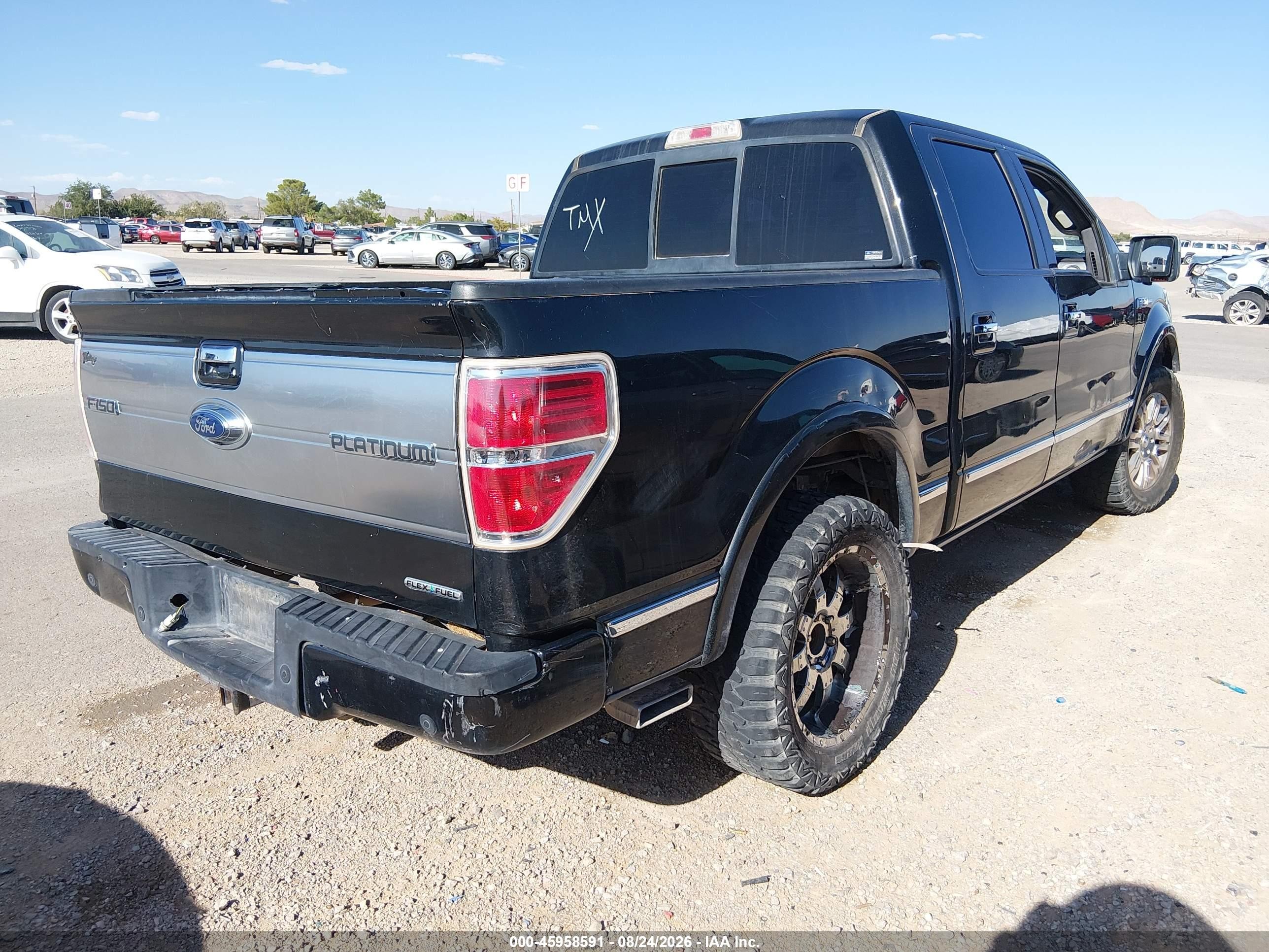2013 Ford F-150 Platinum Черный vin: 1FTFW1CF3DFD17661