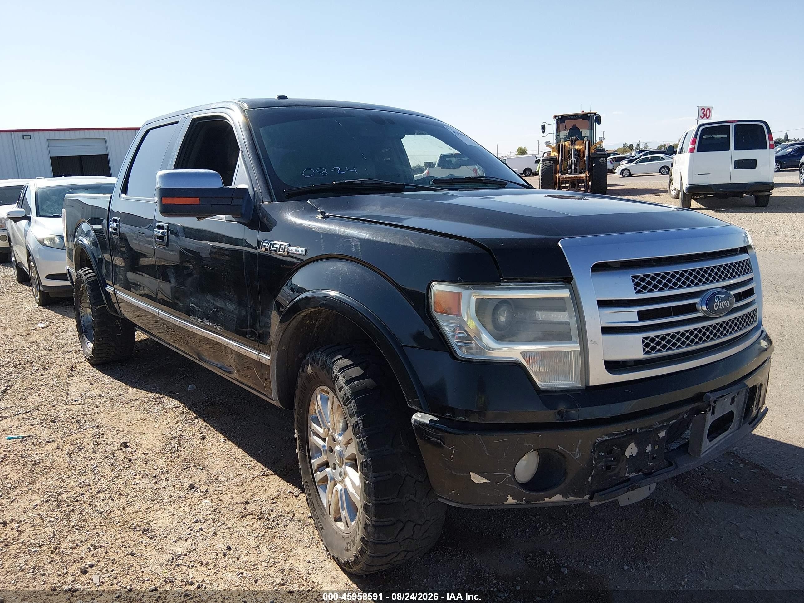 2013 Ford F-150 Platinum Черный vin: 1FTFW1CF3DFD17661