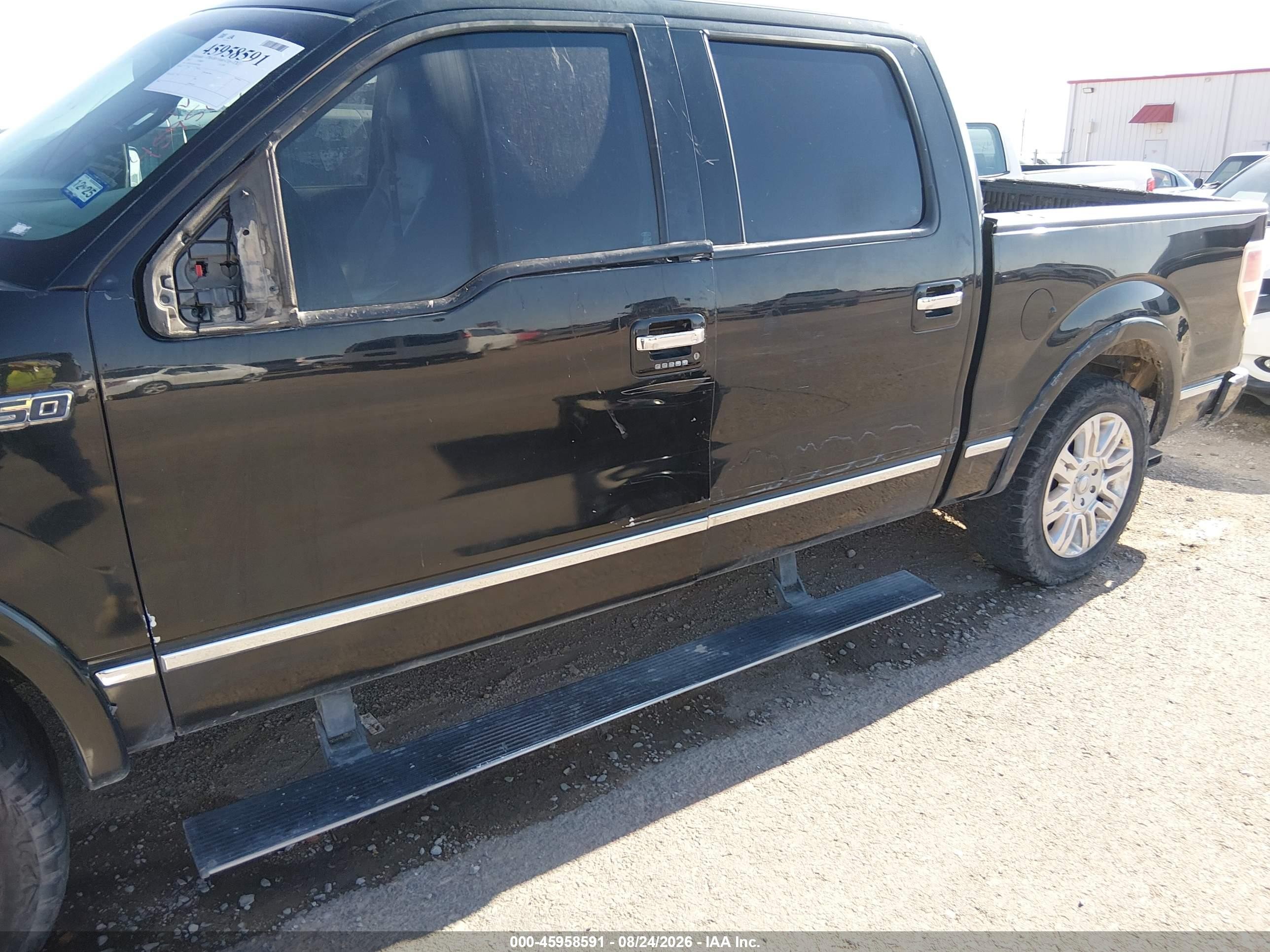 2013 Ford F-150 Platinum Черный vin: 1FTFW1CF3DFD17661