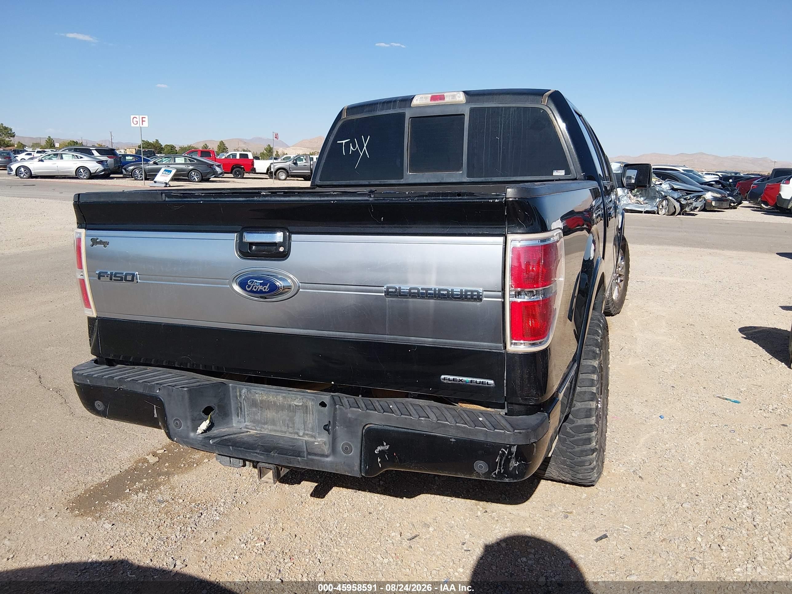 2013 Ford F-150 Platinum Черный vin: 1FTFW1CF3DFD17661