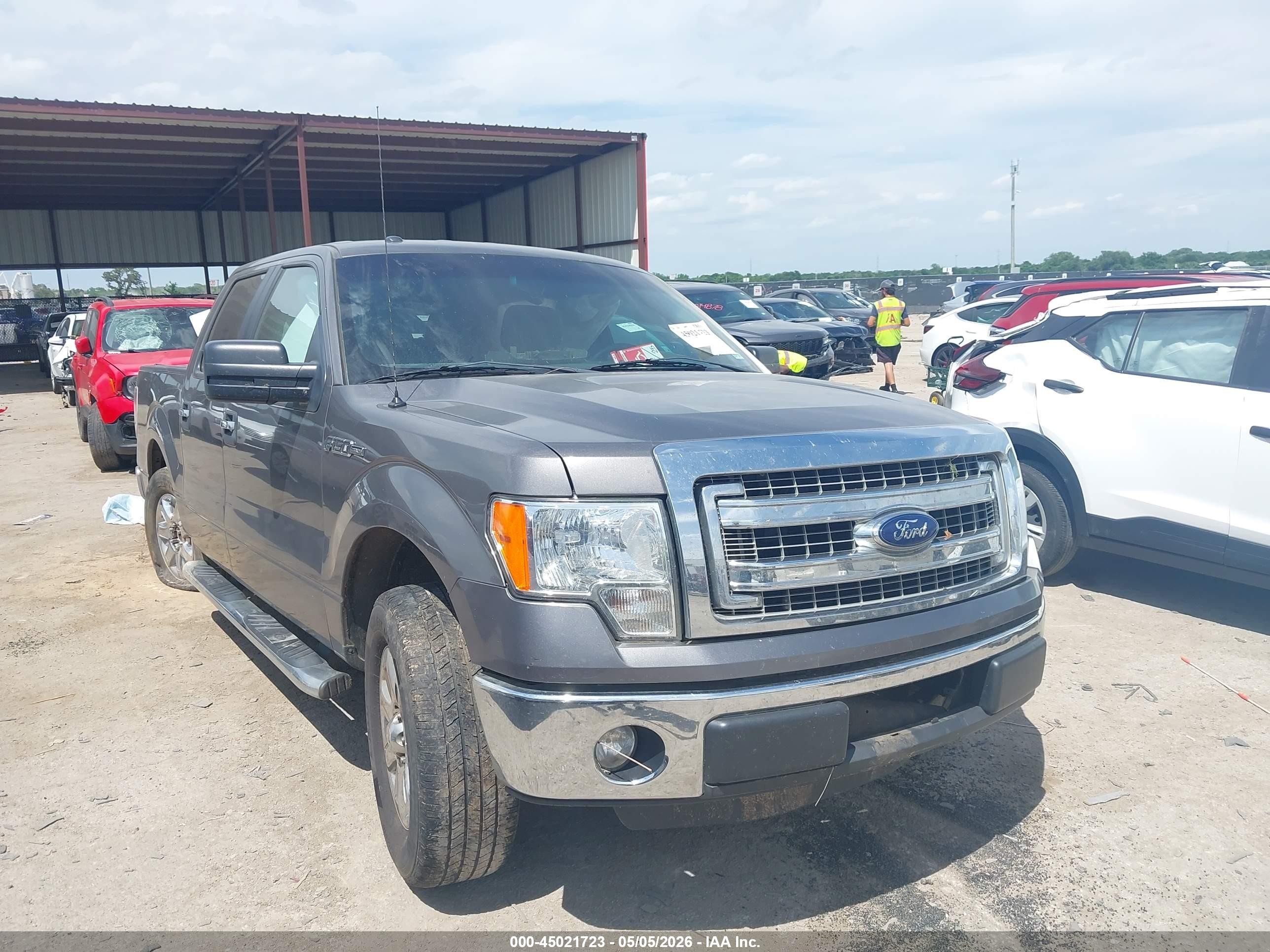 2013 Ford F-150 Xlt Gray vin: 1FTFW1CF3DKE81709