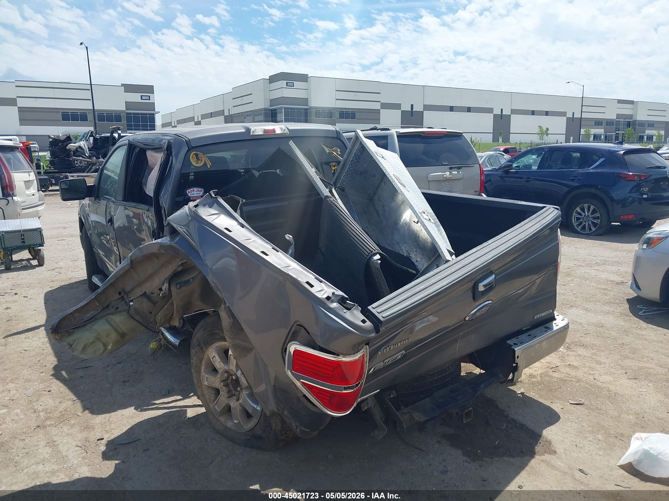 2013 Ford F-150 Xlt Gray vin: 1FTFW1CF3DKE81709