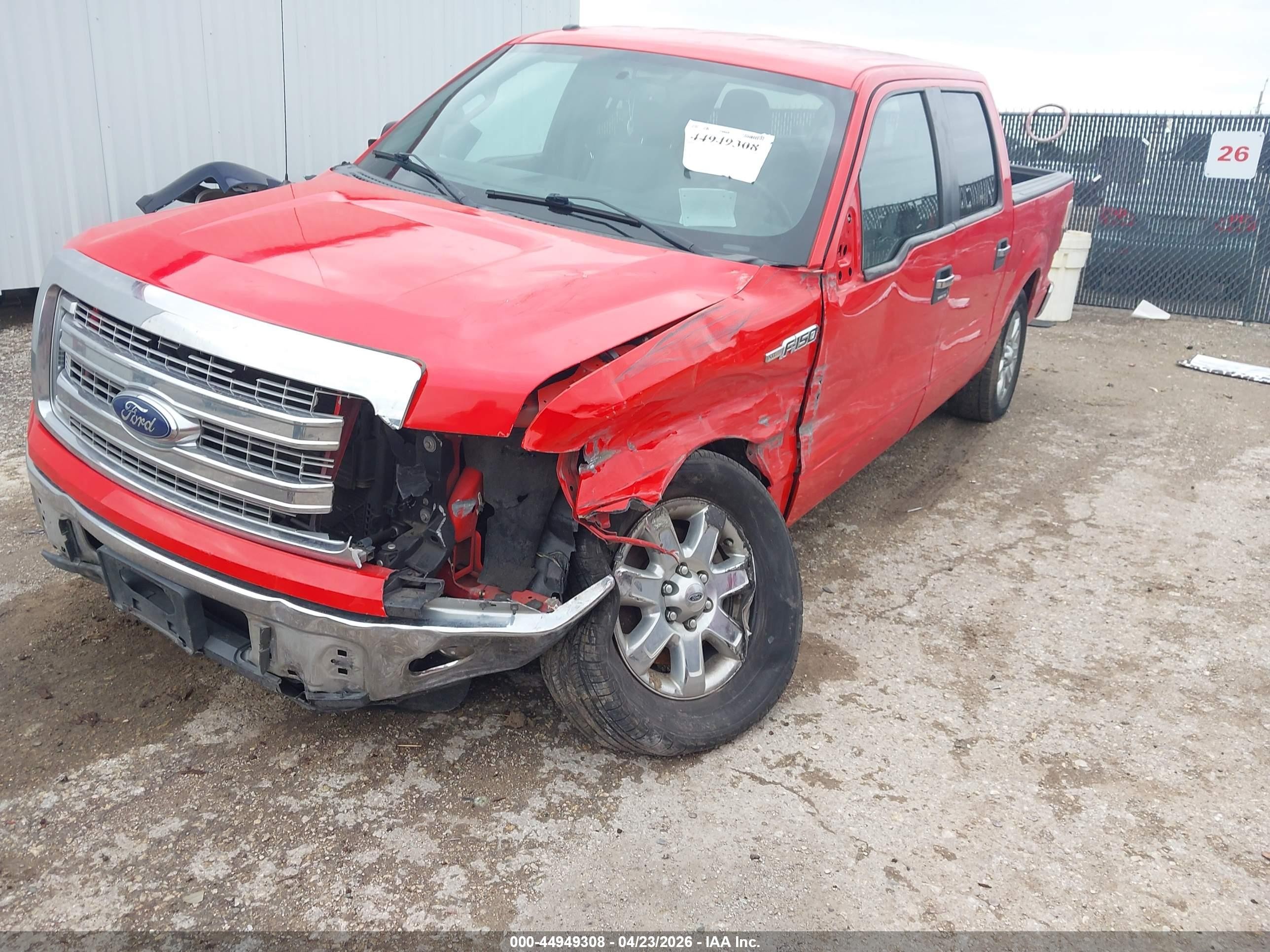2014 Ford F-150 Xlt Red vin: 1FTFW1CF3EFD09268