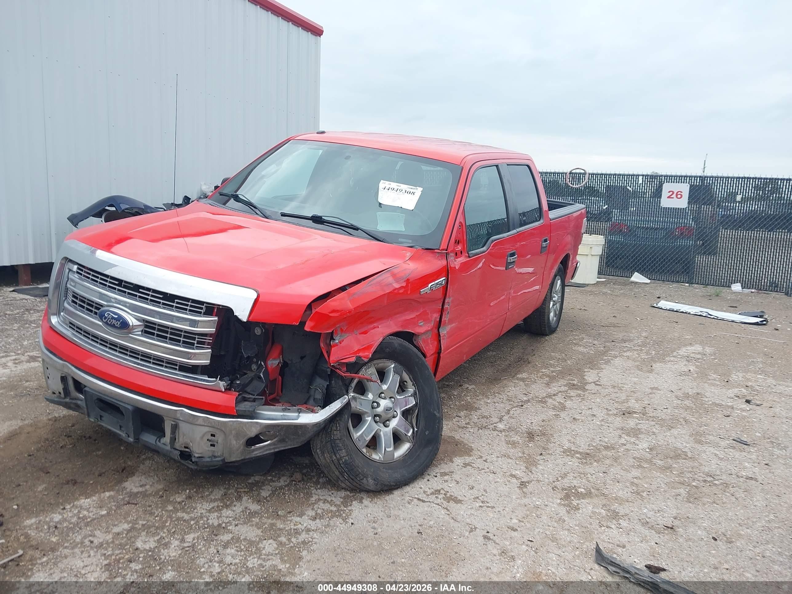 2014 Ford F-150 Xlt Red vin: 1FTFW1CF3EFD09268