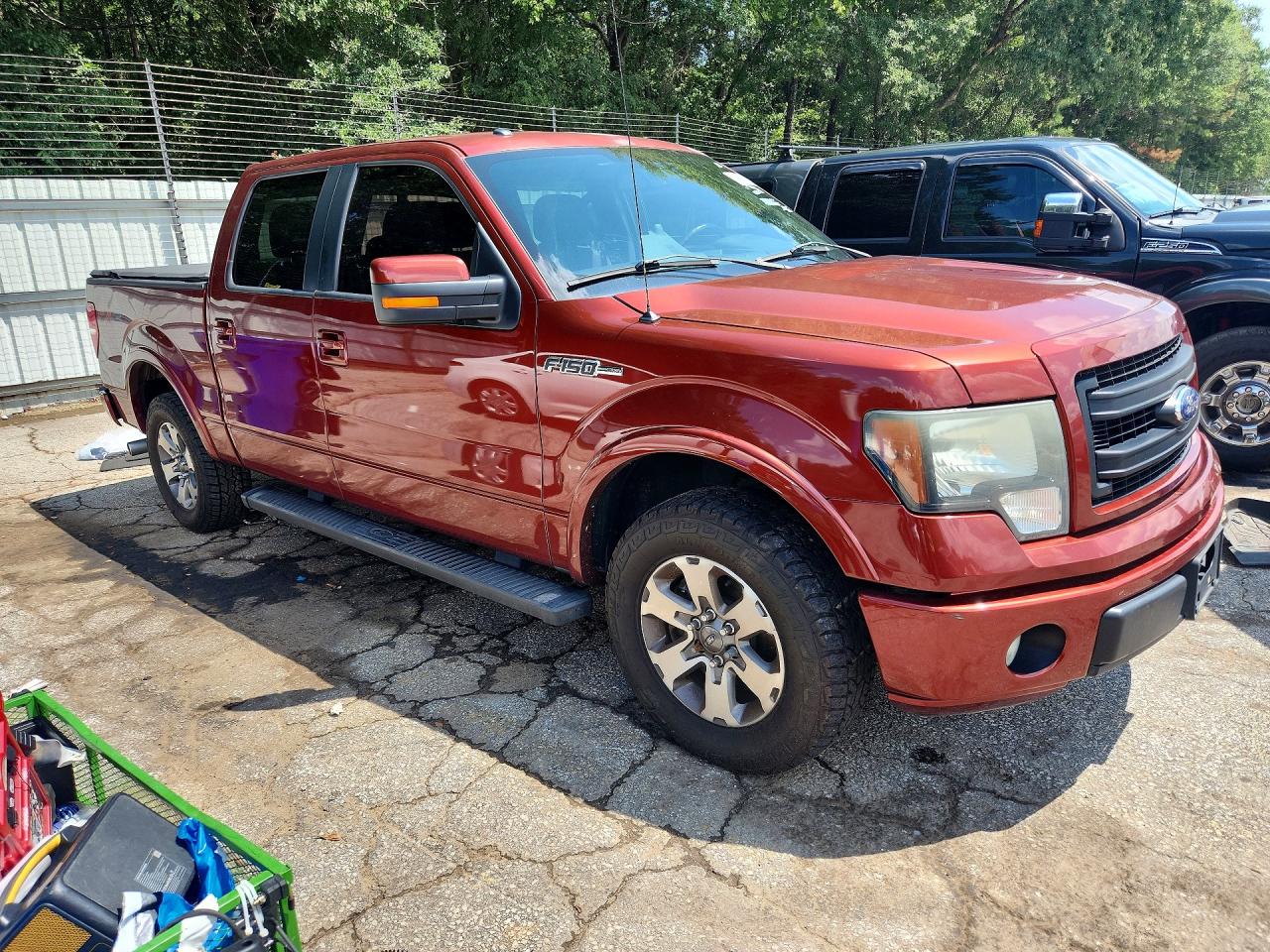 2014 Ford F150 Supercrew Brown vin: 1FTFW1CF3EKD09052