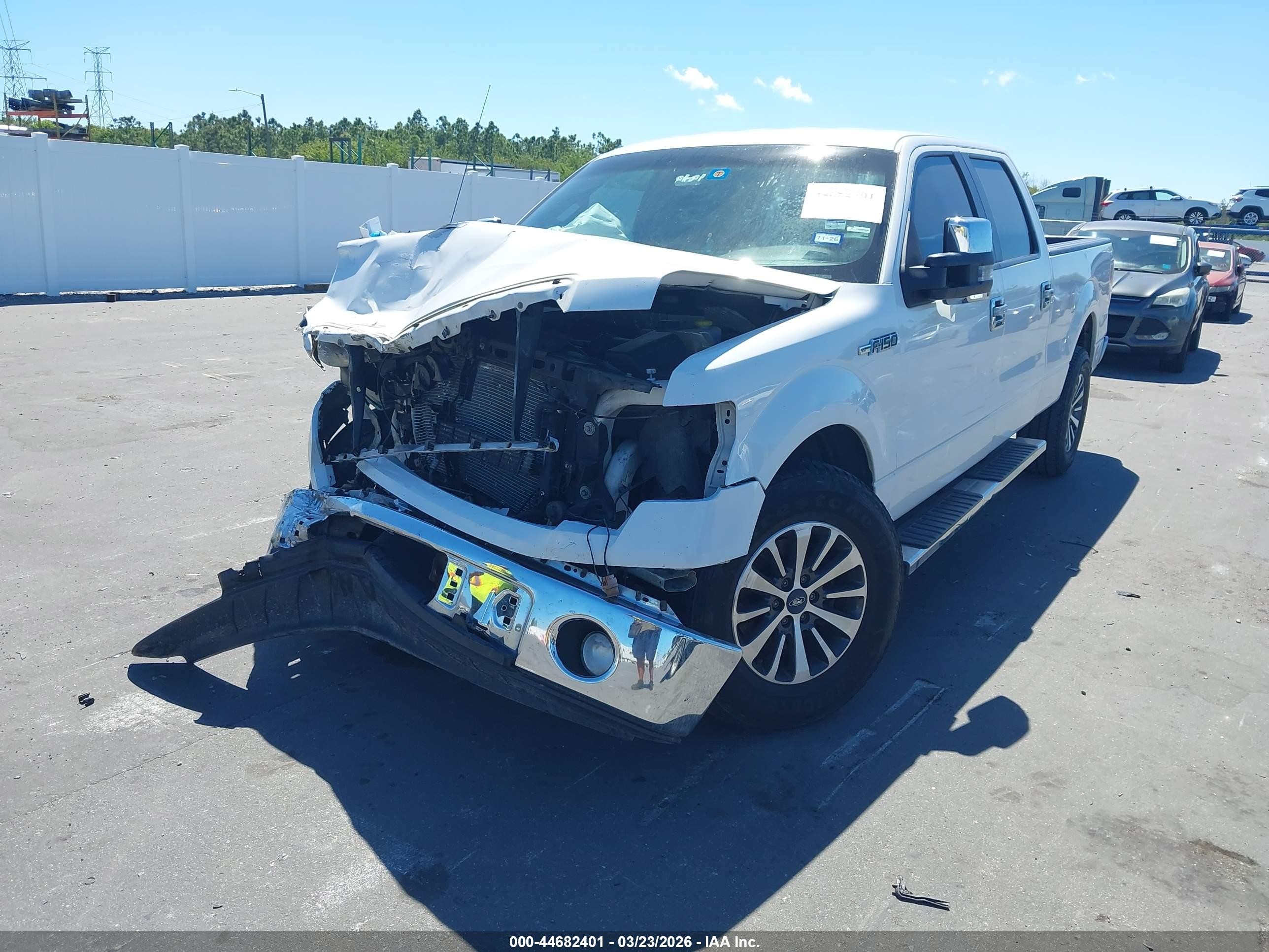 2014 Ford F-150 Xl White vin: 1FTFW1CF3EKD33111