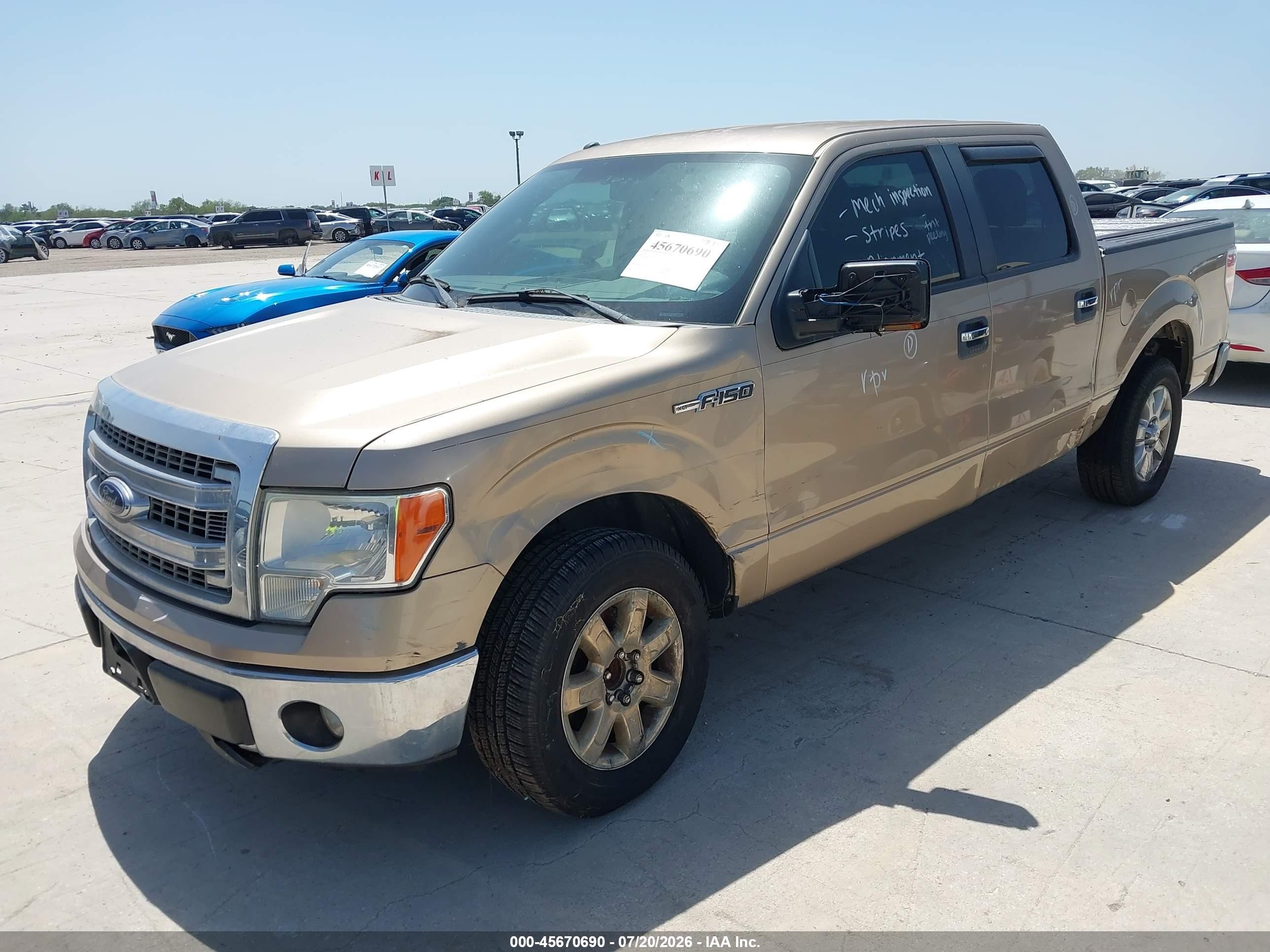 2014 Ford F-150 Xlt Tan vin: 1FTFW1CF3EKD37174