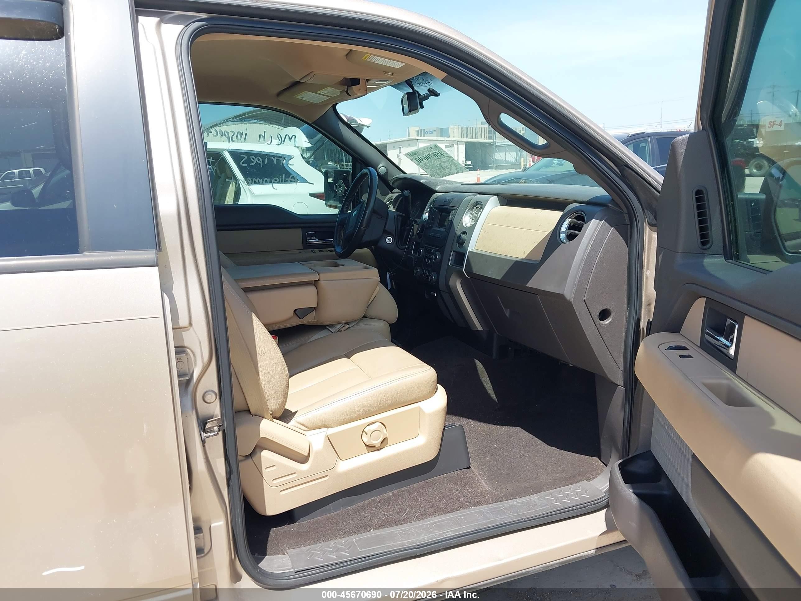 2014 Ford F-150 Xlt Tan vin: 1FTFW1CF3EKD37174