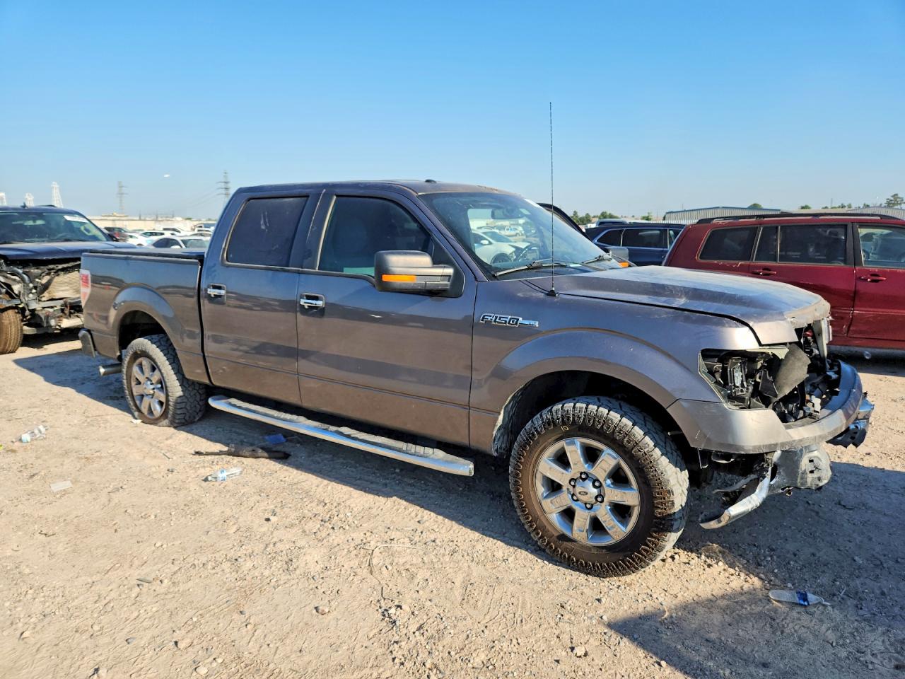 2014 Ford F150 Supercrew Gray vin: 1FTFW1CF3EKD37532