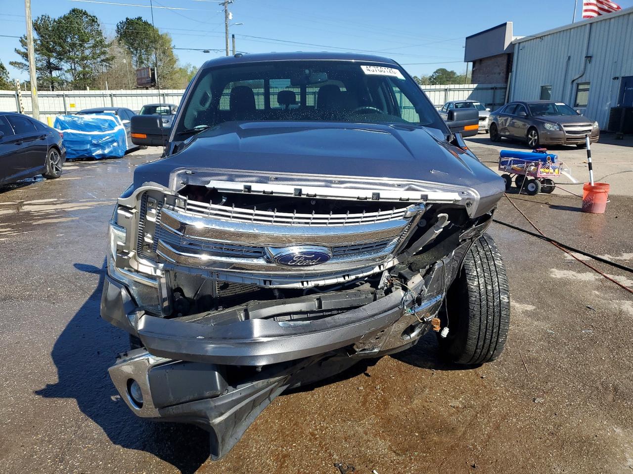 2014 Ford F150 Supercrew Gray vin: 1FTFW1CF3EKF67880