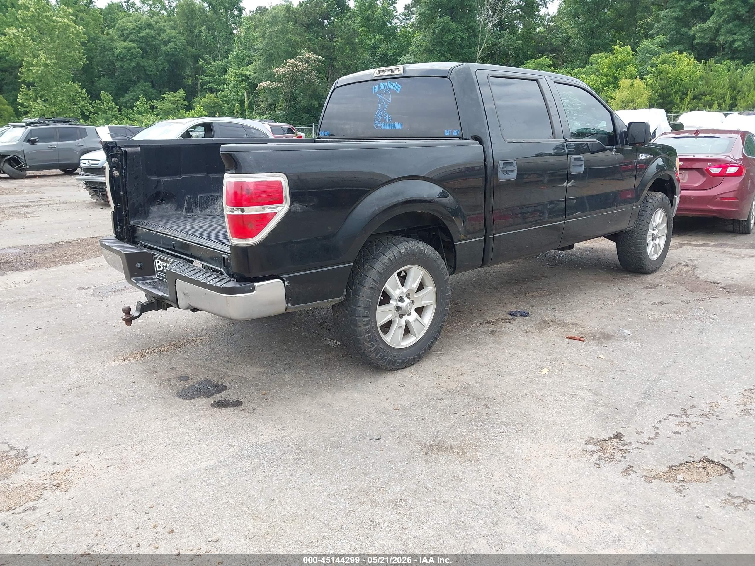 2011 Ford F-150 Xlt Black vin: 1FTFW1CF4BFC25424