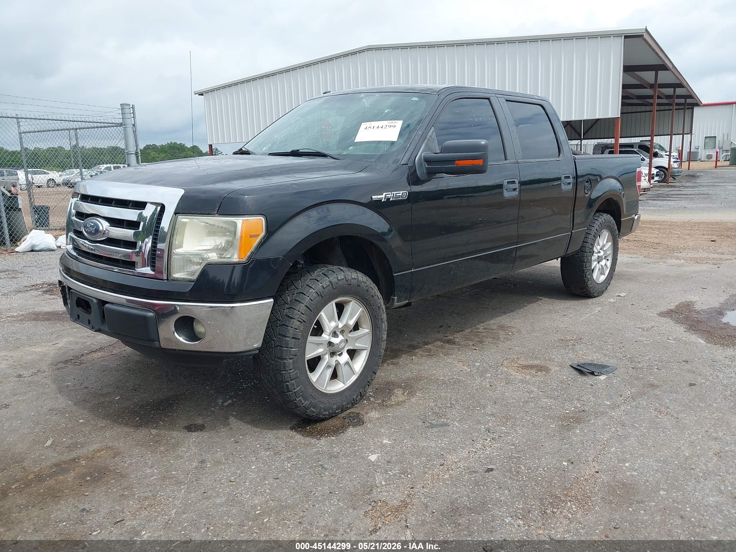 2011 Ford F-150 Xlt Black vin: 1FTFW1CF4BFC25424
