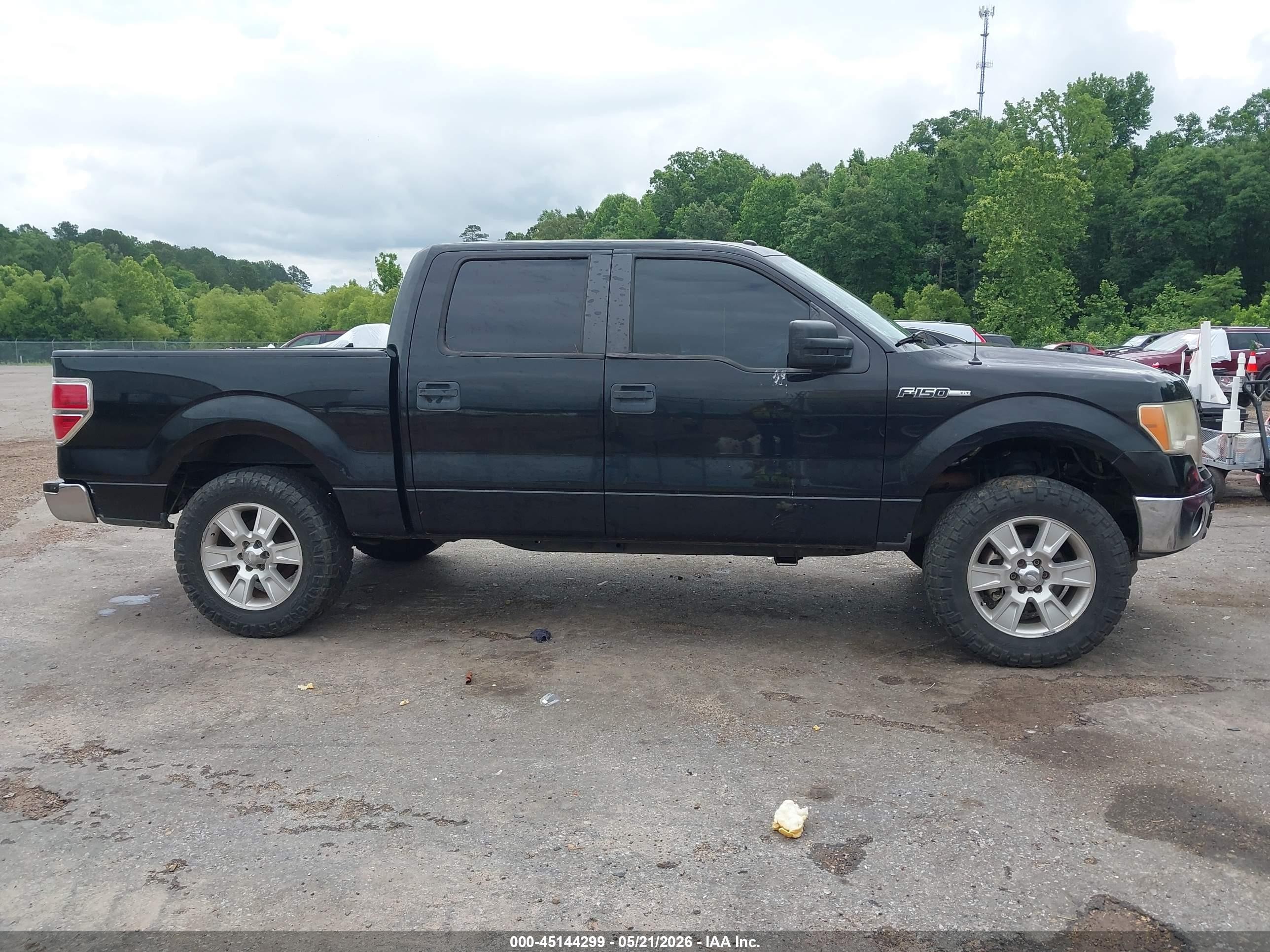 2011 Ford F-150 Xlt Black vin: 1FTFW1CF4BFC25424