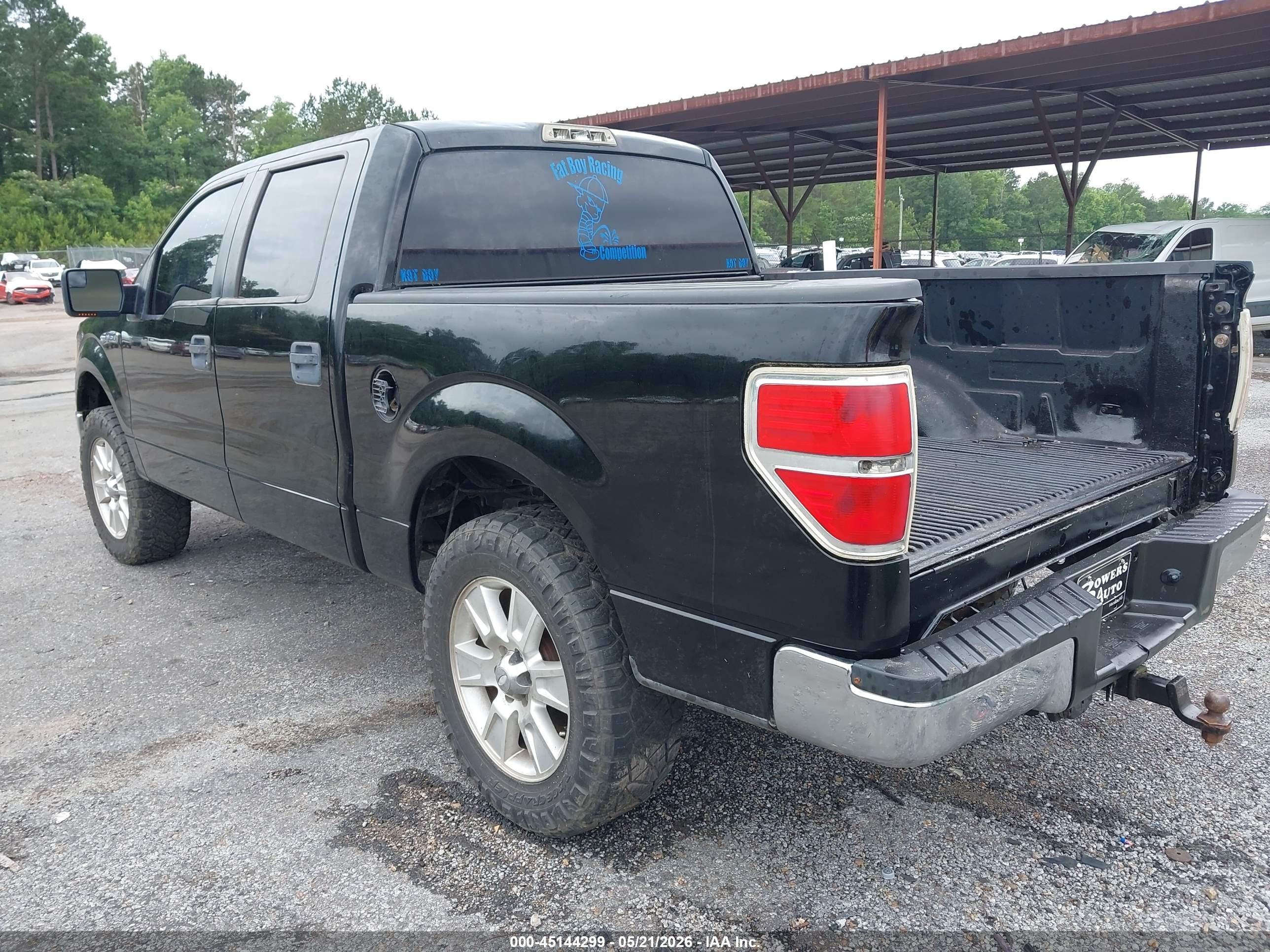 2011 Ford F-150 Xlt Black vin: 1FTFW1CF4BFC25424