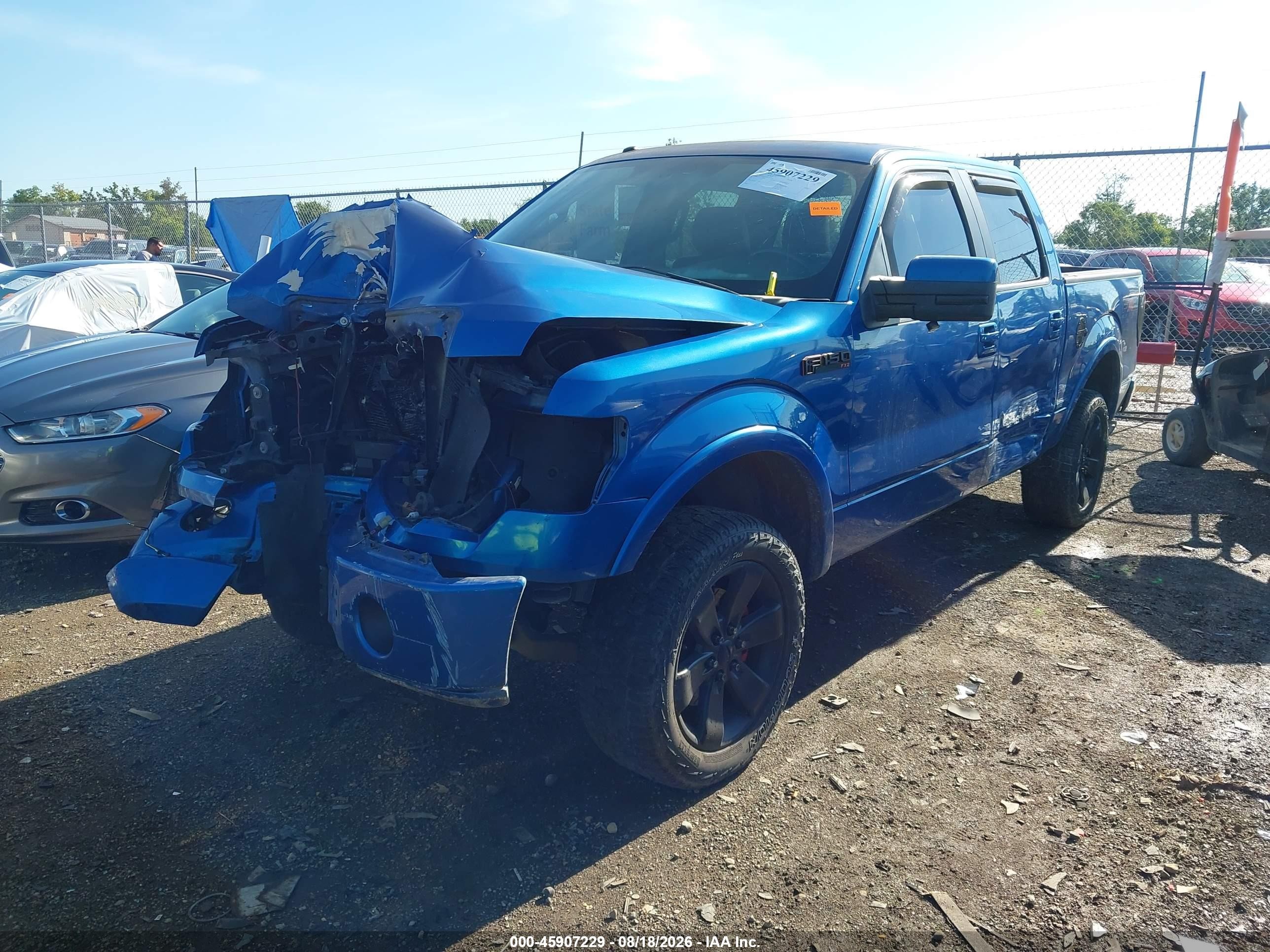 2011 Ford F-150 Fx2 Blue vin: 1FTFW1CF4BKD55856
