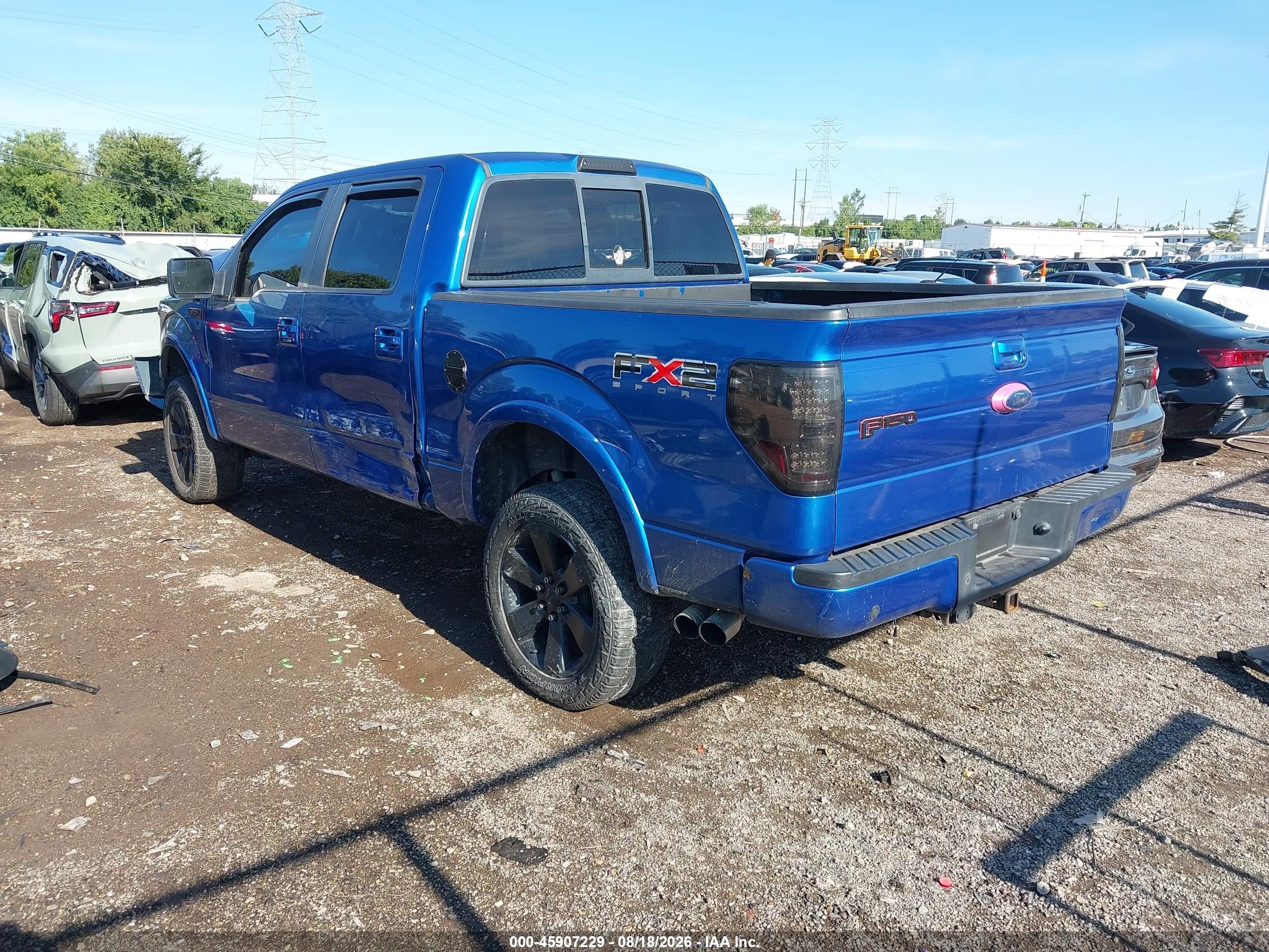 2011 Ford F-150 Fx2 Blue vin: 1FTFW1CF4BKD55856