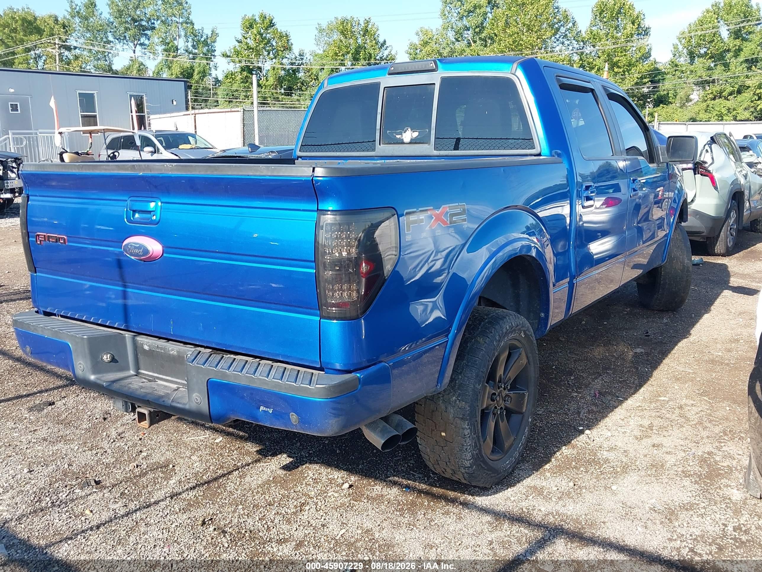 2011 Ford F-150 Fx2 Blue vin: 1FTFW1CF4BKD55856