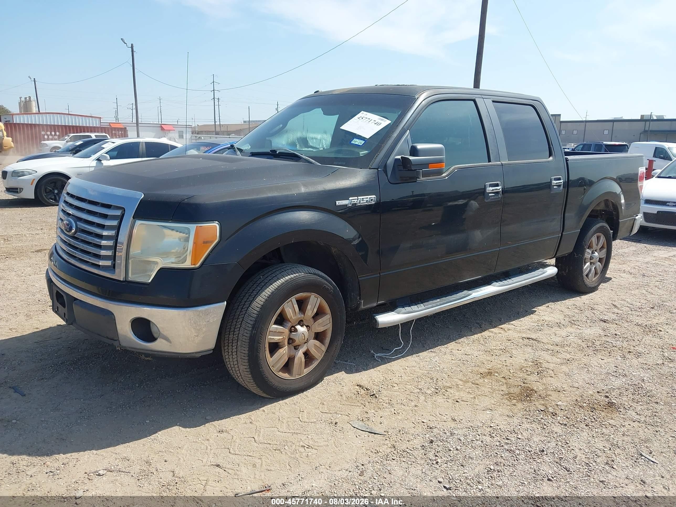 2011 Ford F-150 Xlt Черный vin: 1FTFW1CF4BKD75220