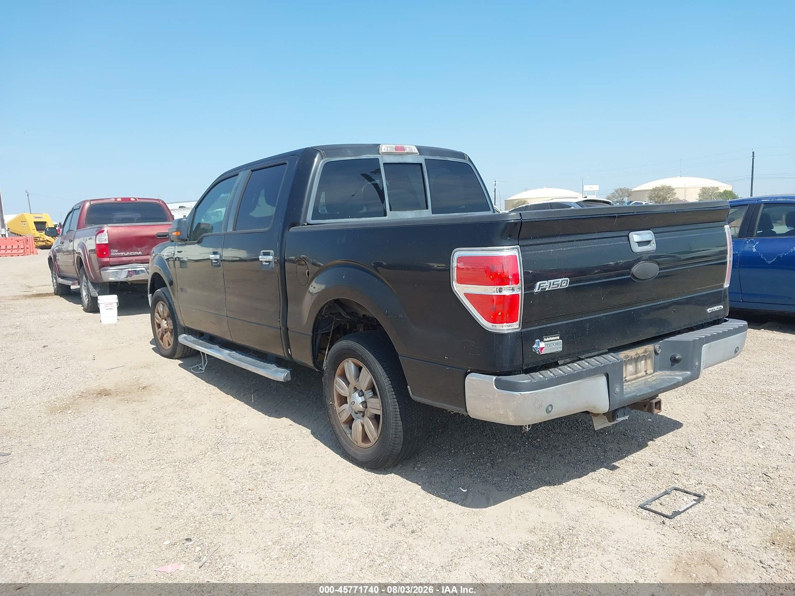 2011 Ford F-150 Xlt Черный vin: 1FTFW1CF4BKD75220