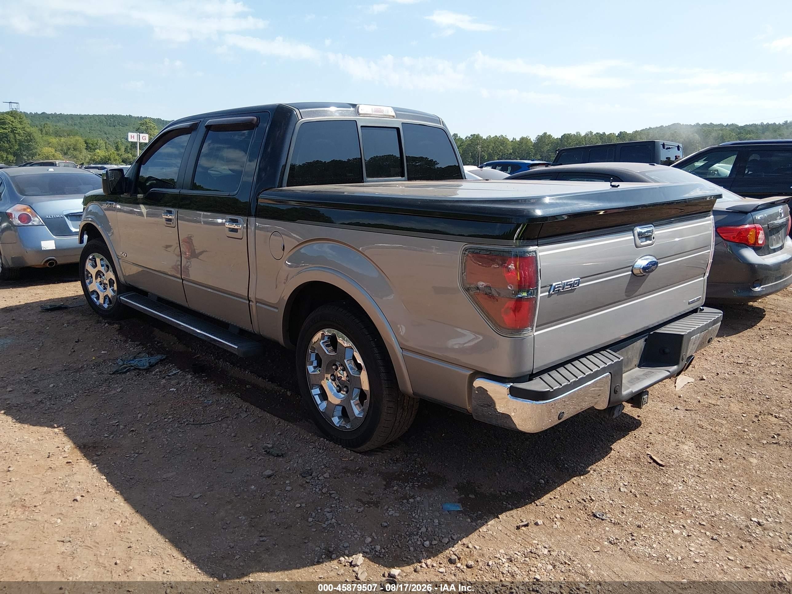 2012 Ford F-150 Lariat Gray vin: 1FTFW1CF4CFC87200