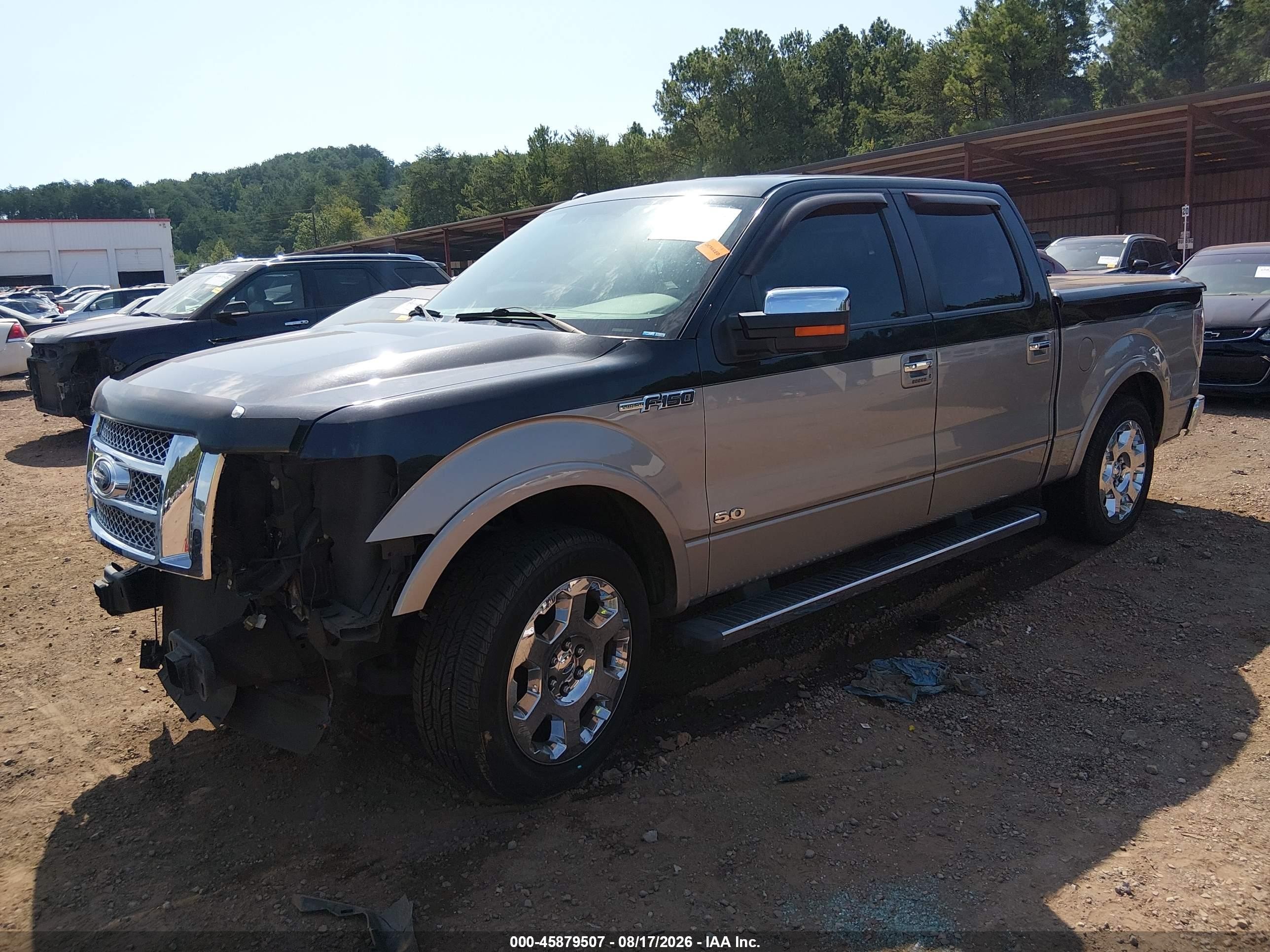 2012 Ford F-150 Lariat Gray vin: 1FTFW1CF4CFC87200