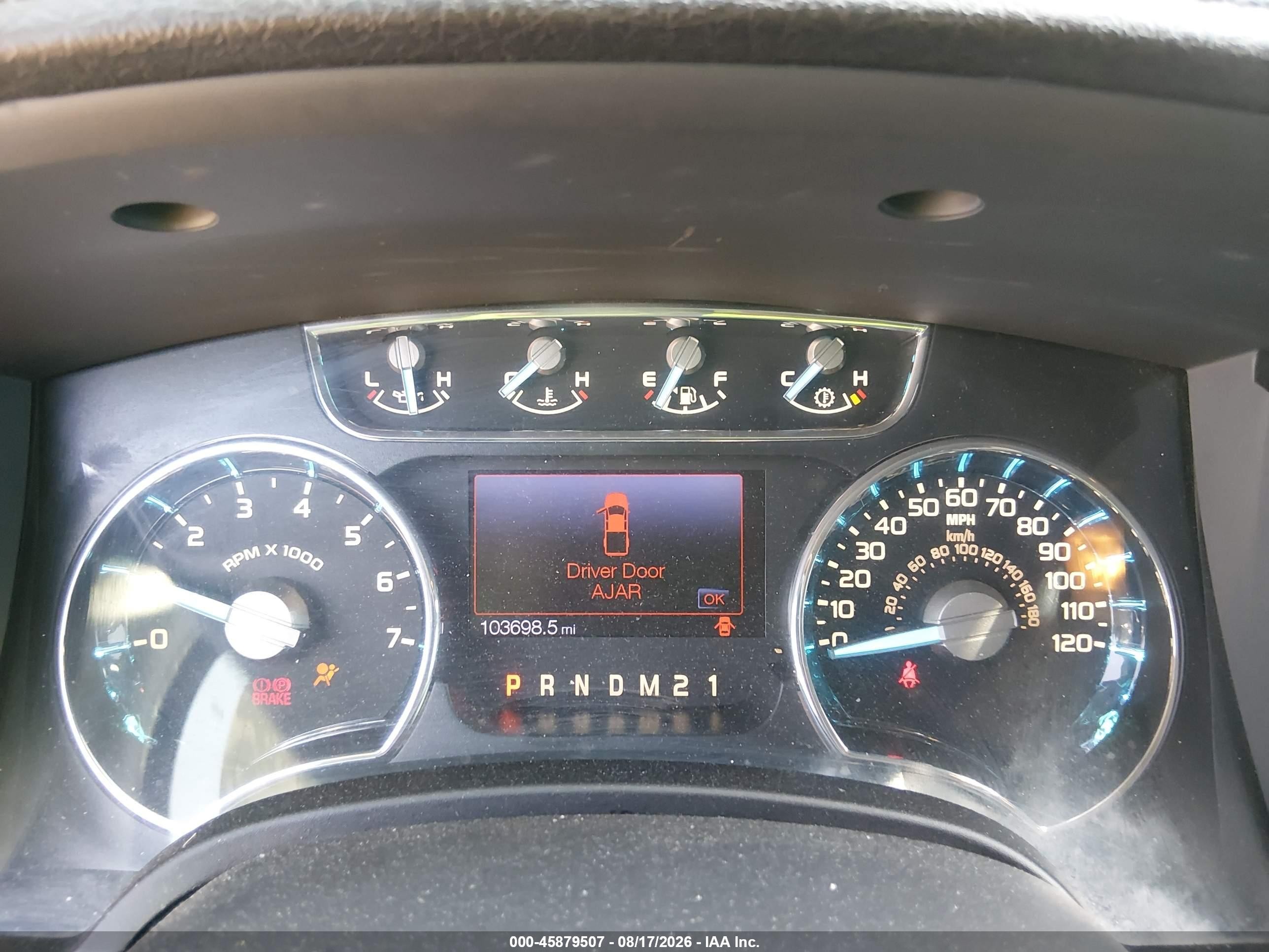 2012 Ford F-150 Lariat Gray vin: 1FTFW1CF4CFC87200