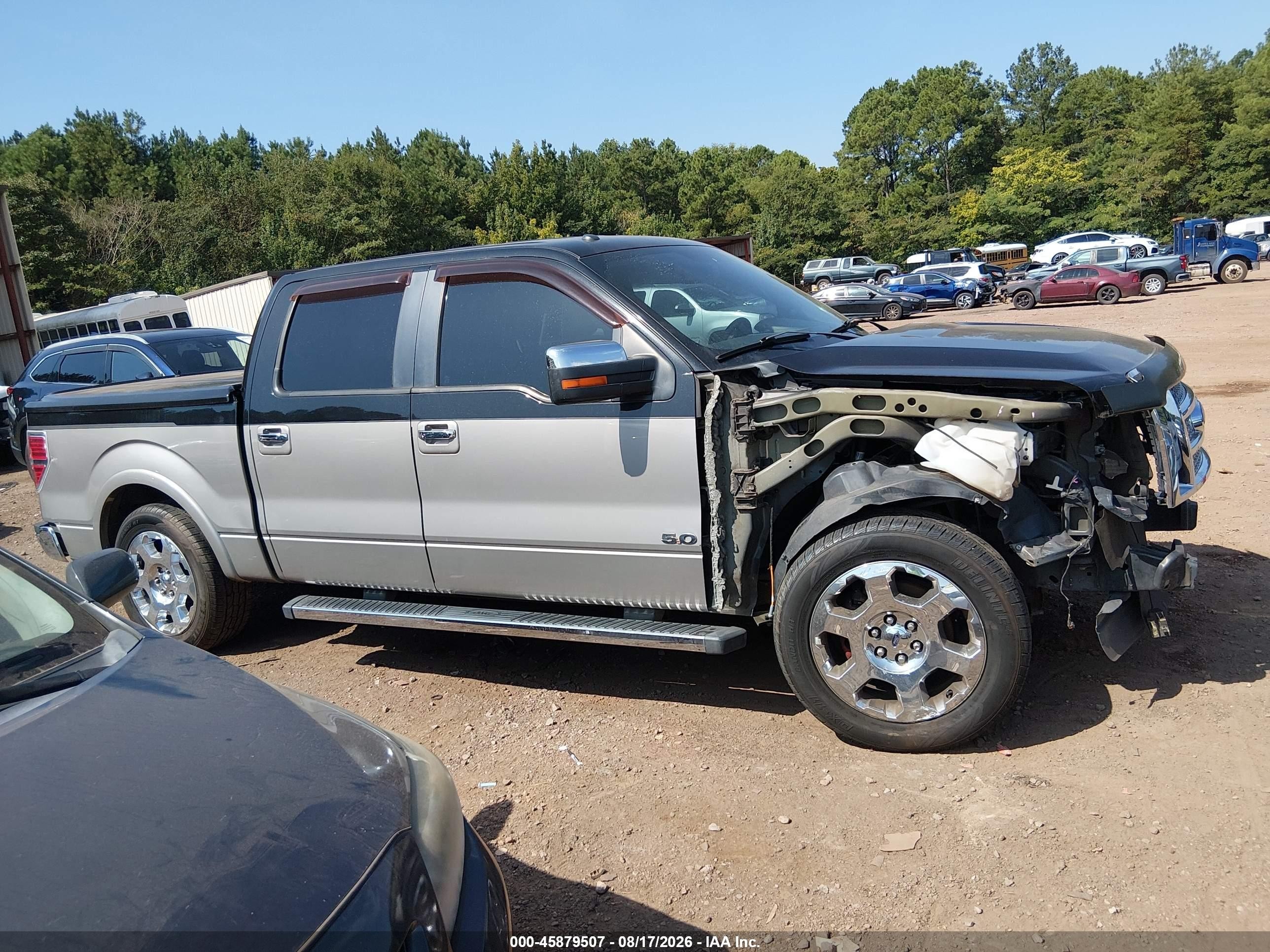 2012 Ford F-150 Lariat Gray vin: 1FTFW1CF4CFC87200