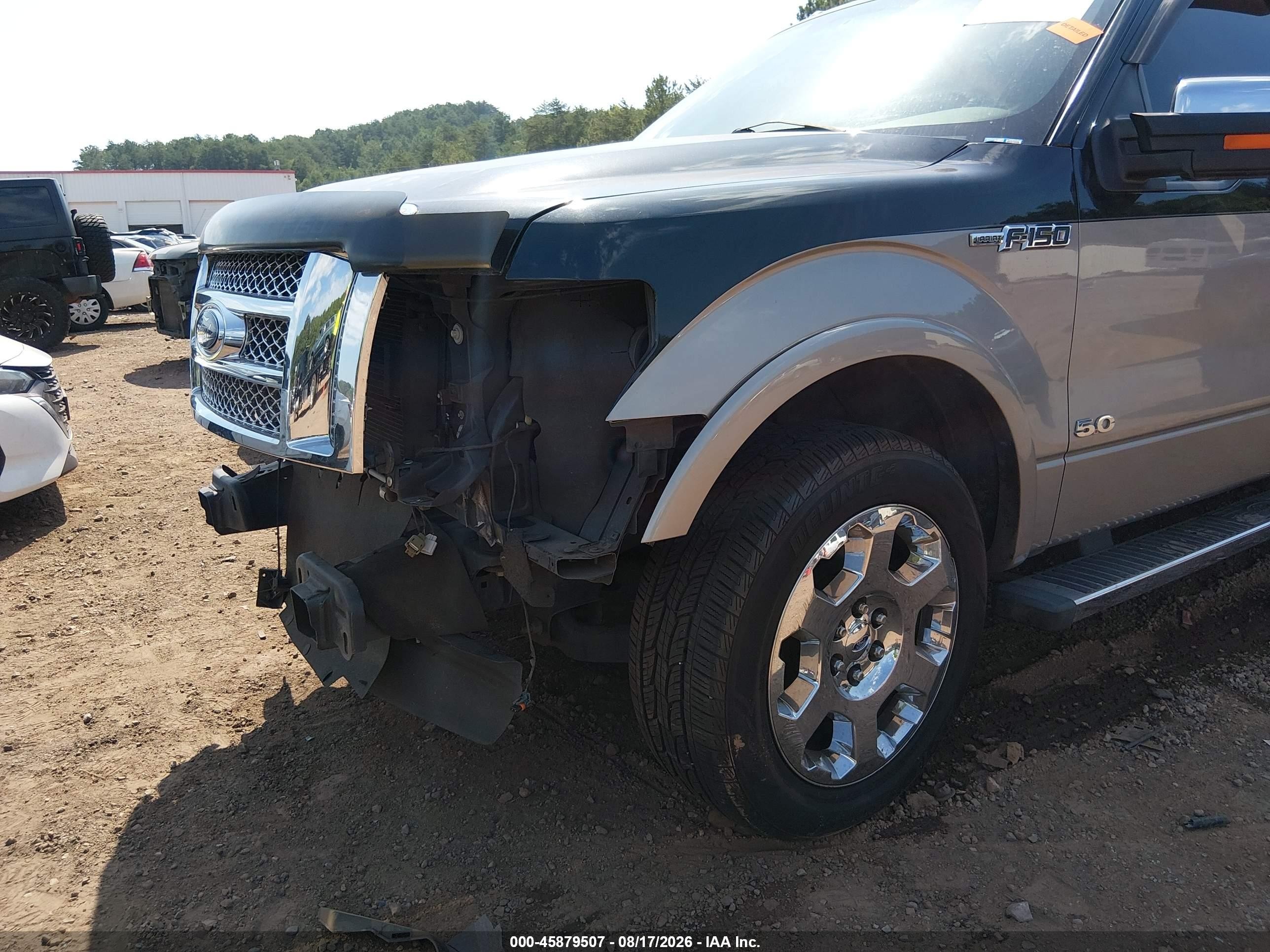 2012 Ford F-150 Lariat Gray vin: 1FTFW1CF4CFC87200
