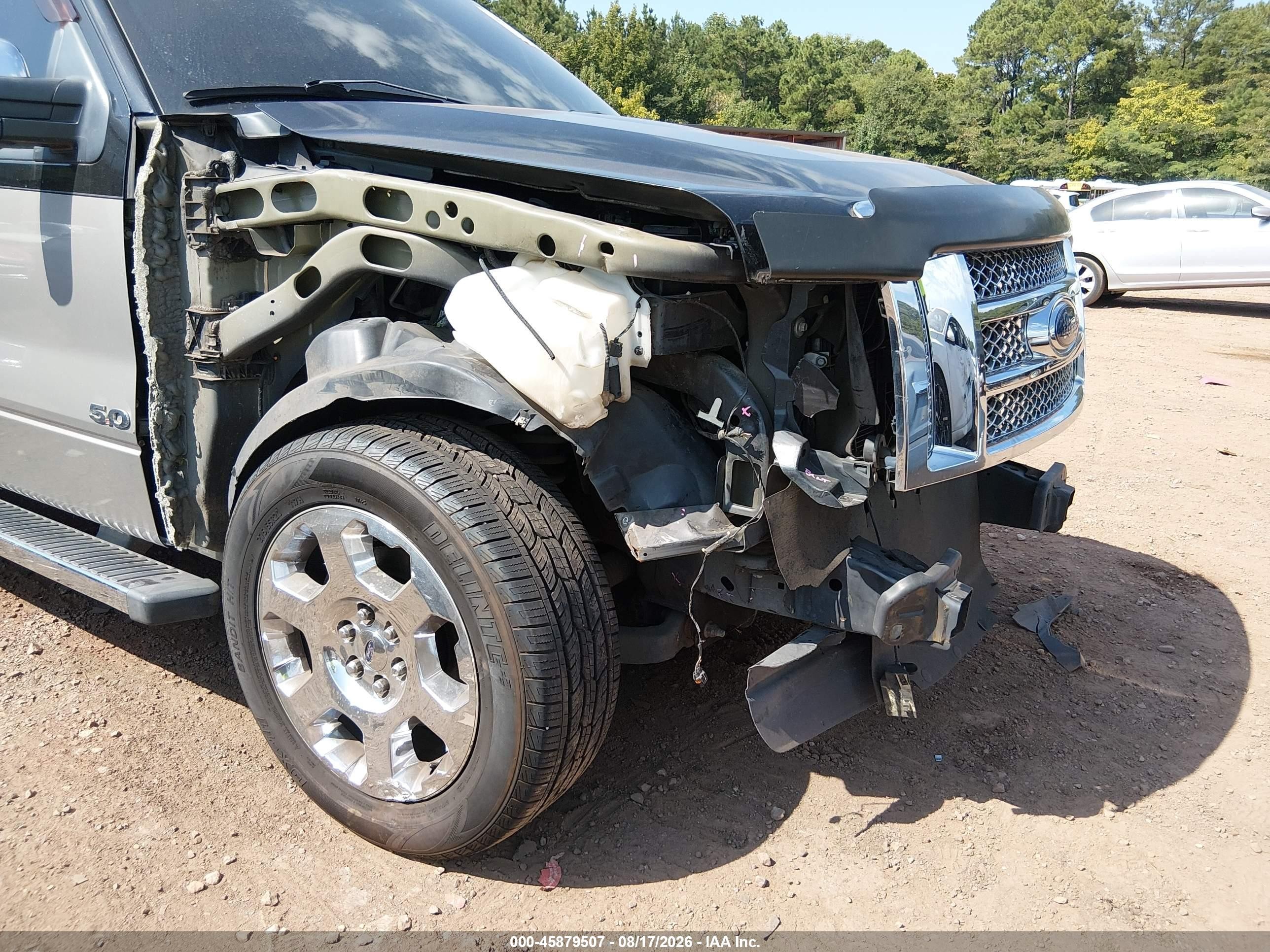 2012 Ford F-150 Lariat Gray vin: 1FTFW1CF4CFC87200