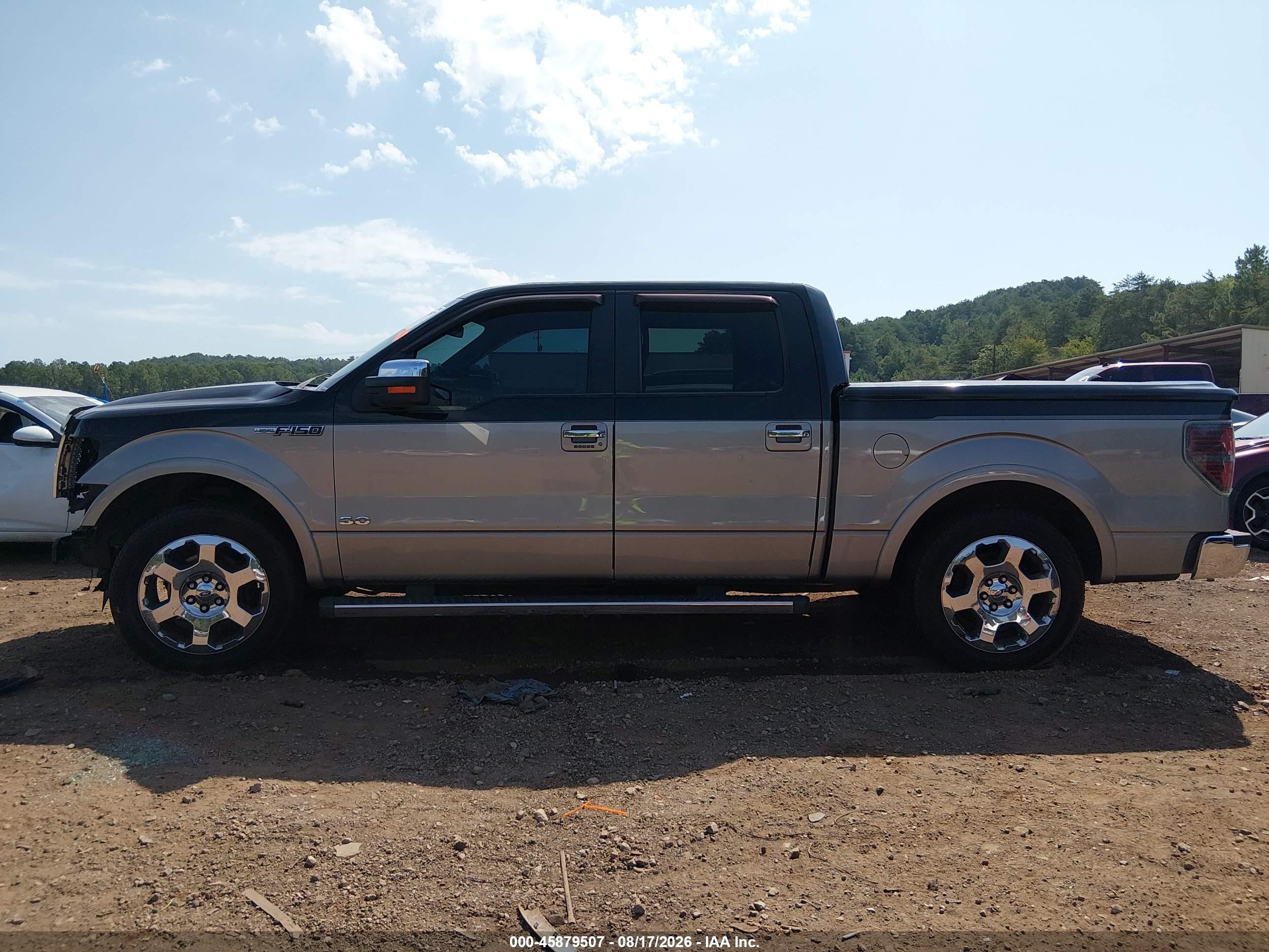 2012 Ford F-150 Lariat Gray vin: 1FTFW1CF4CFC87200