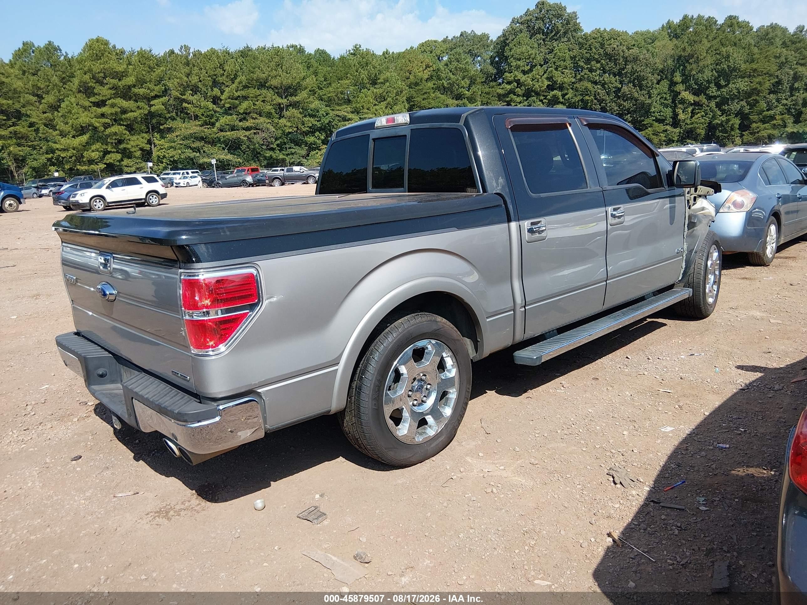 2012 Ford F-150 Lariat Gray vin: 1FTFW1CF4CFC87200