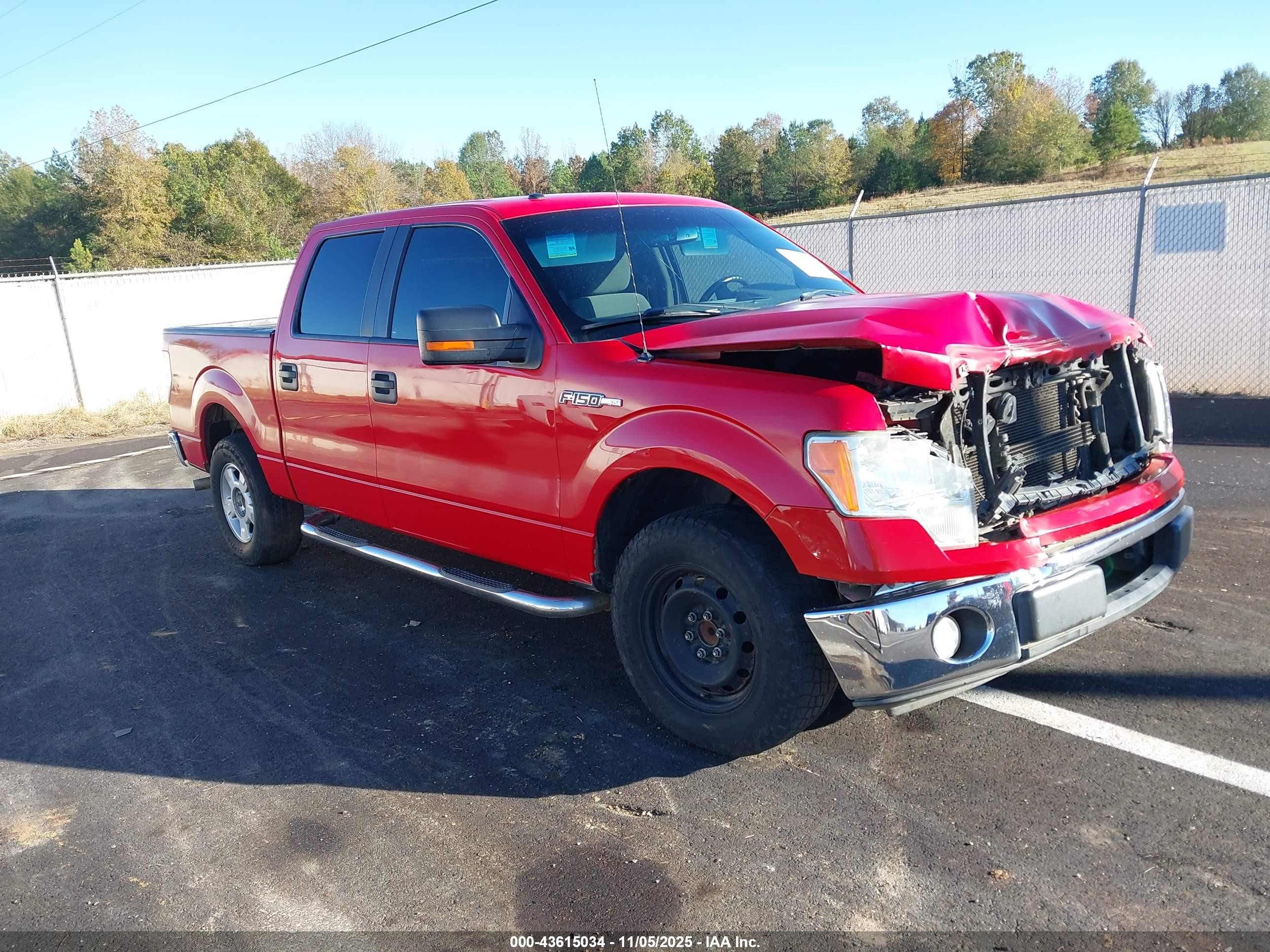 2012 Ford F-150 Xlt Red vin: 1FTFW1CF4CKD31395