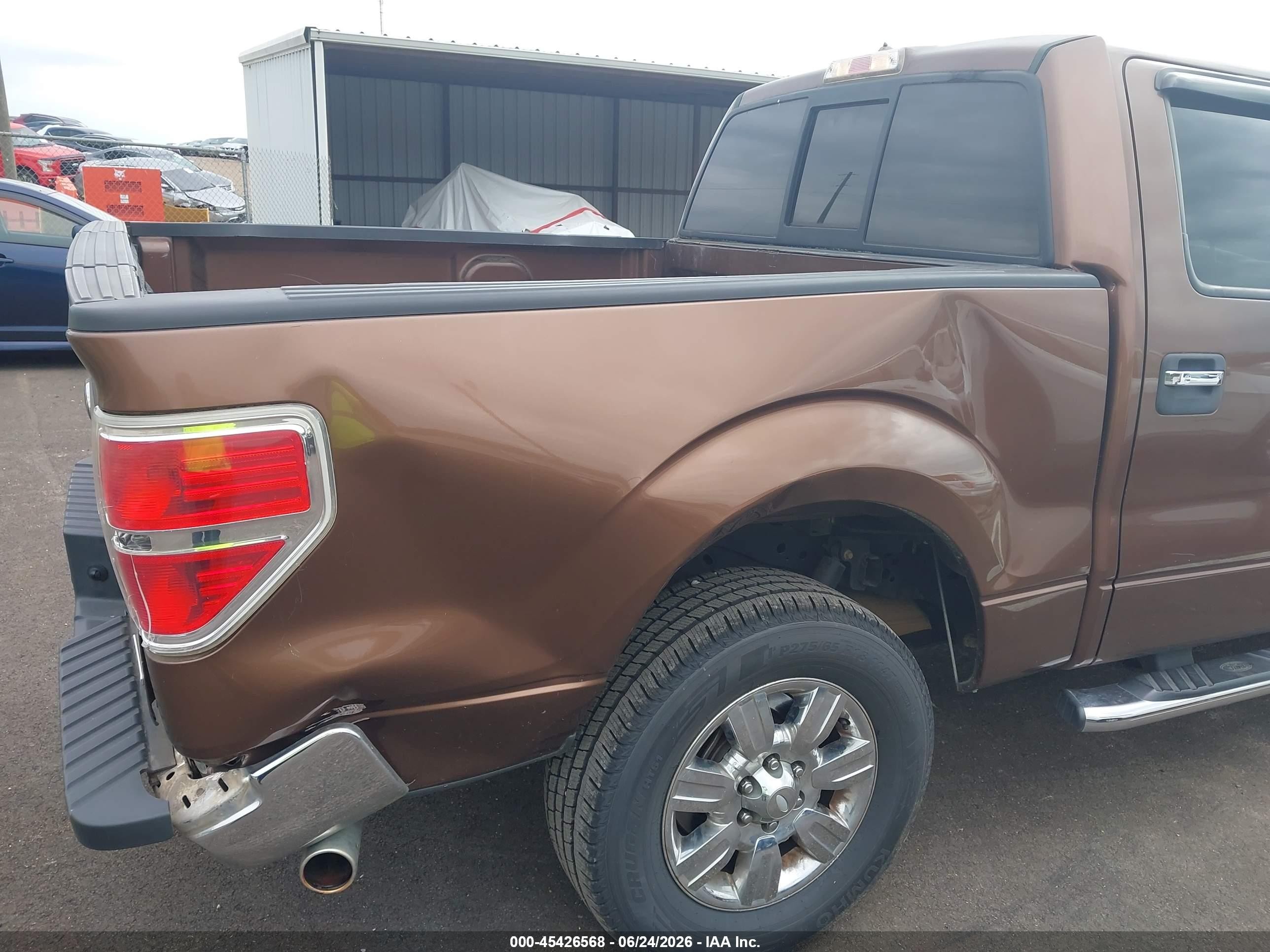 2012 Ford F-150 Fx2/king Ranch/lariat/platinum/xl/xlt Brown vin: 1FTFW1CF4CKE15684
