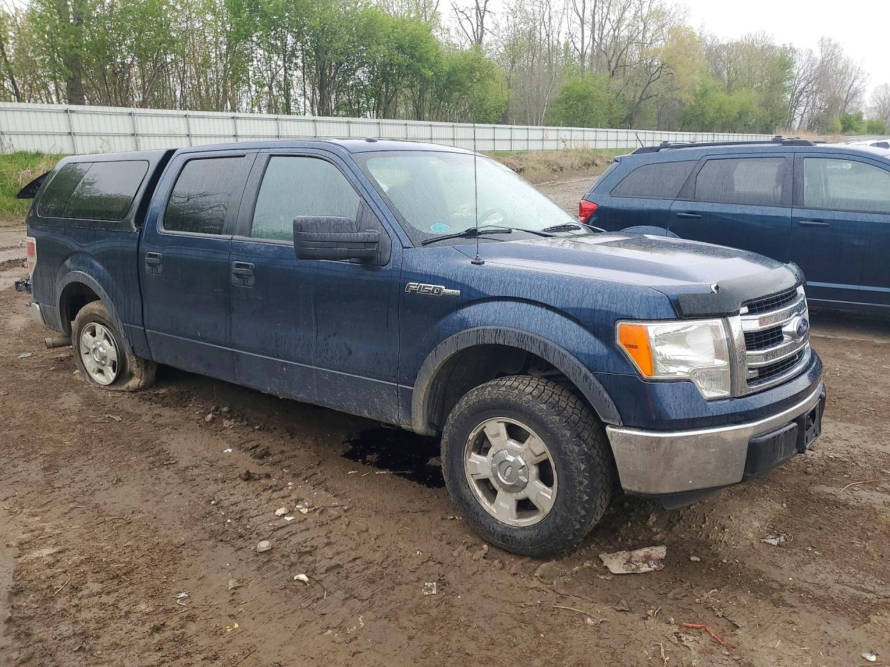 2013 Ford F150 Supercrew Blue vin: 1FTFW1CF4DFB85493