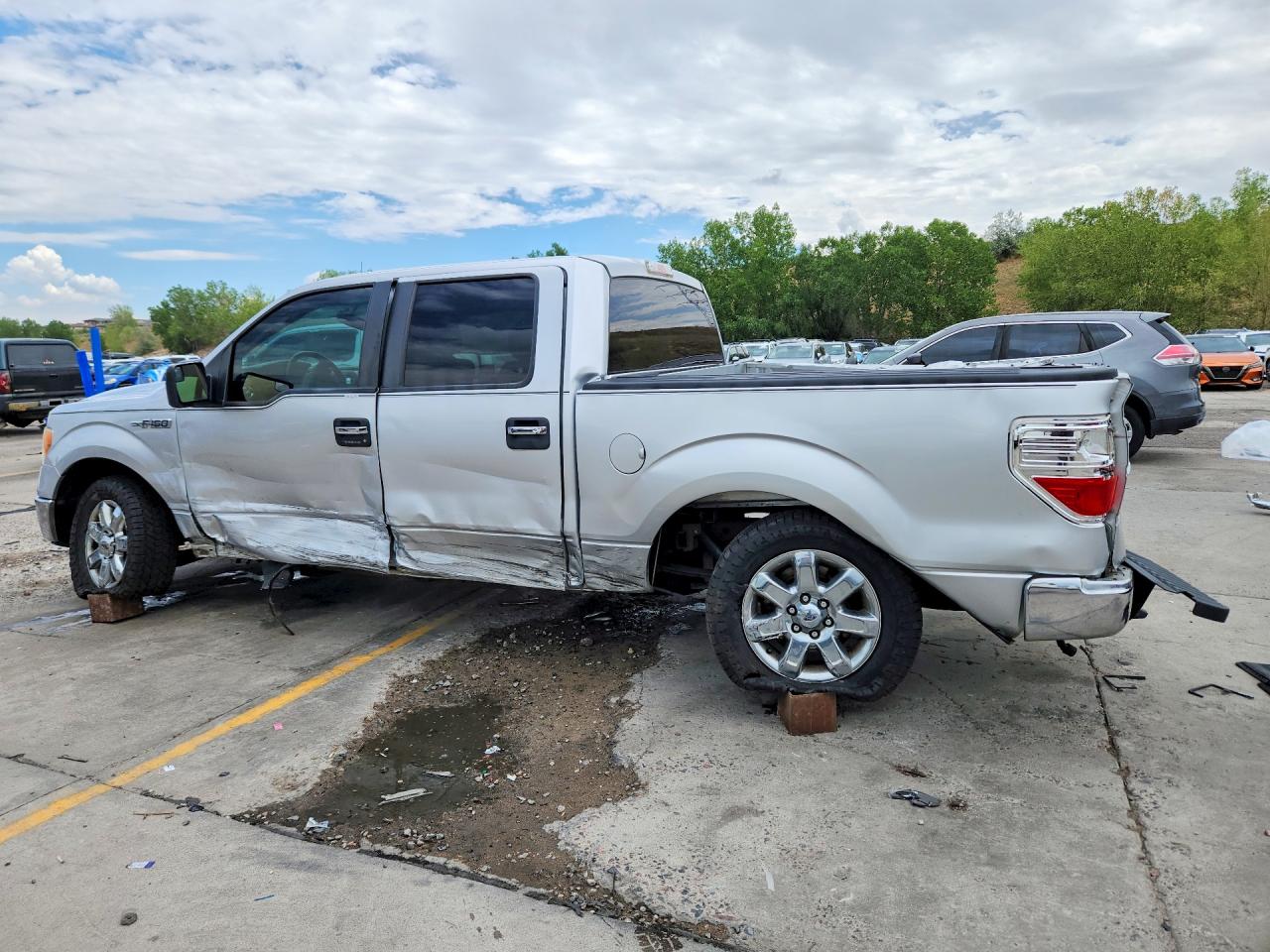 2013 Ford F150 Supercrew Silver vin: 1FTFW1CF4DFD40205