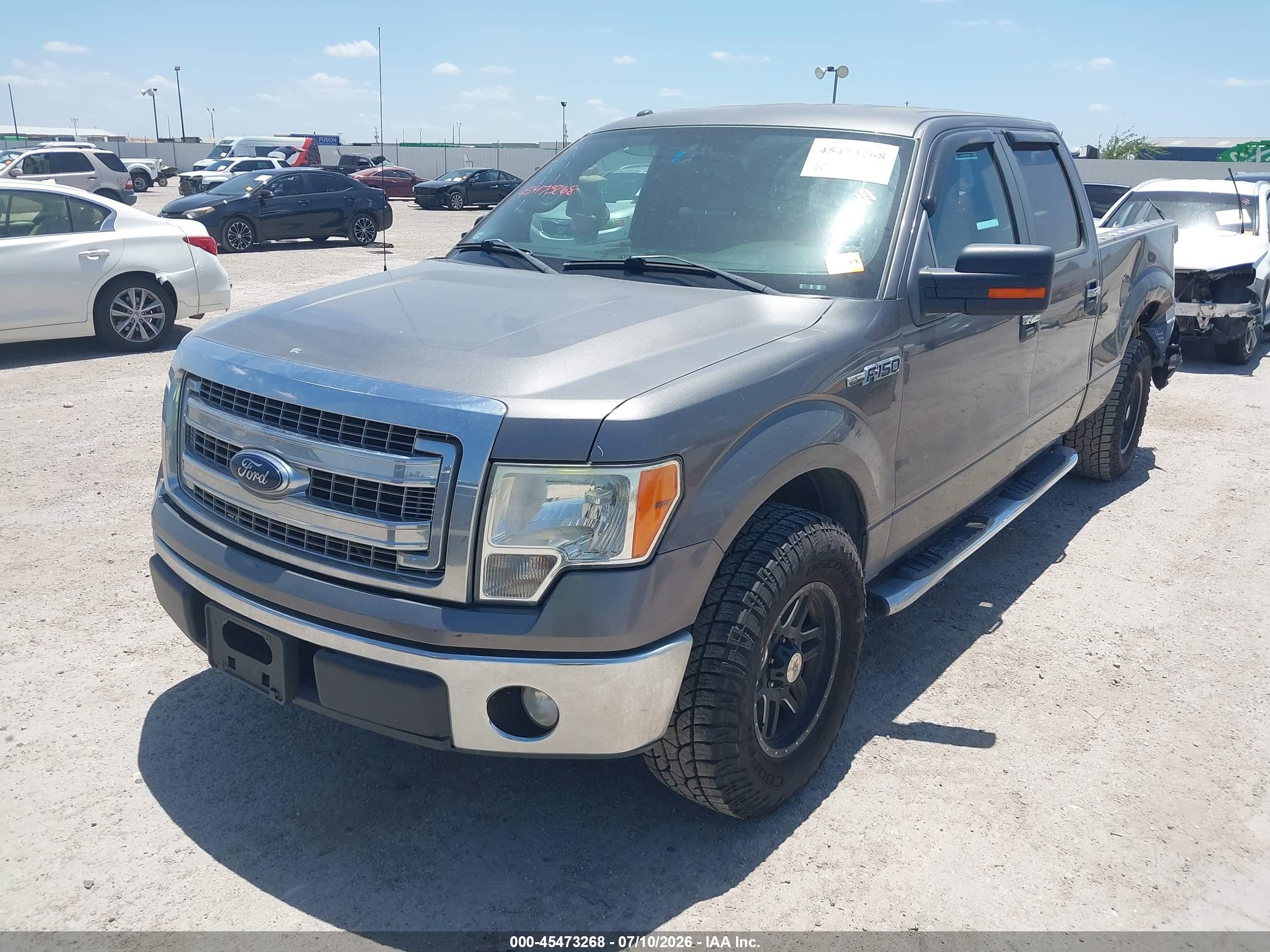 2013 Ford F-150 Xlt Gray vin: 1FTFW1CF4DKF52111