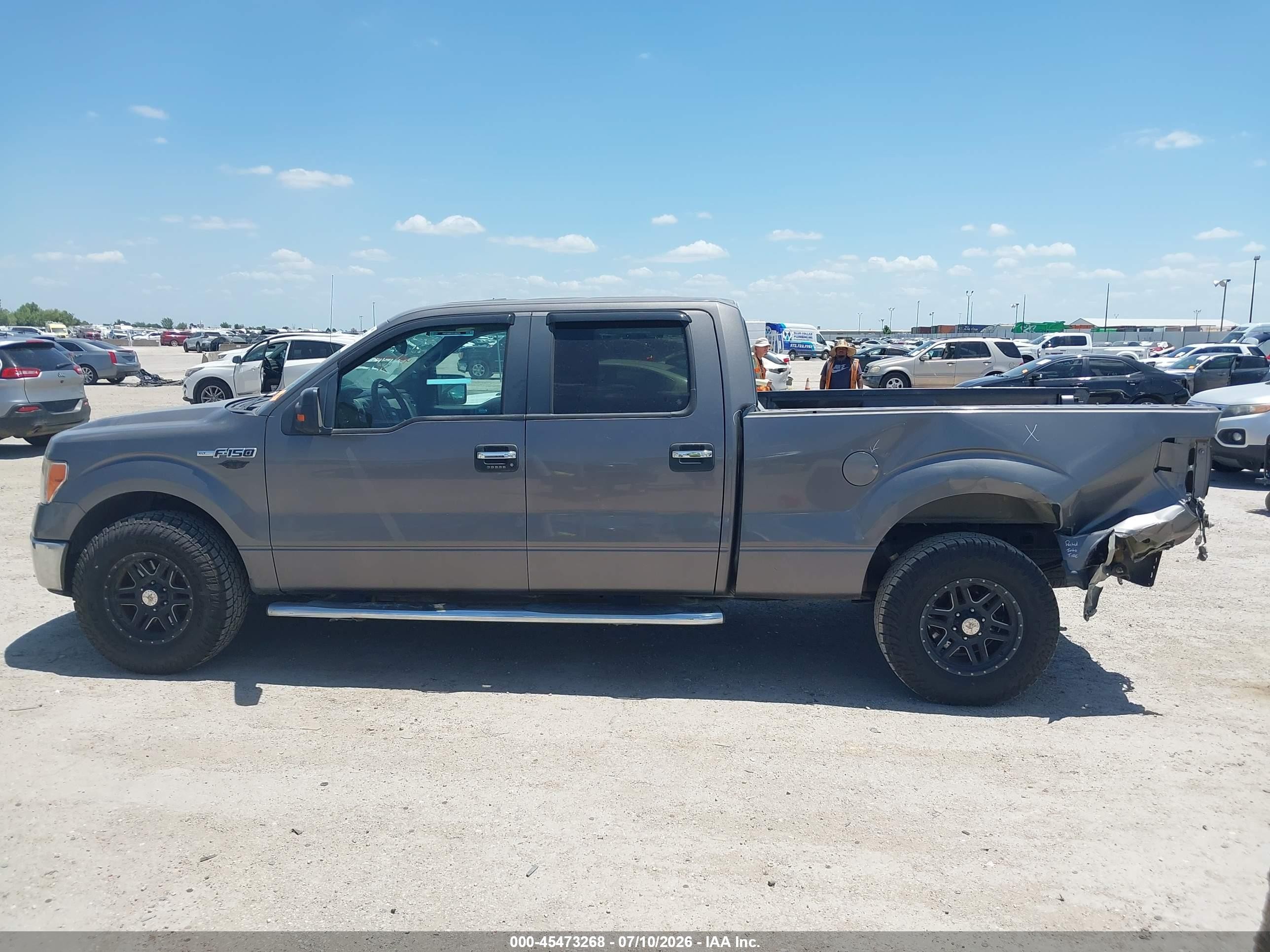 2013 Ford F-150 Xlt Gray vin: 1FTFW1CF4DKF52111