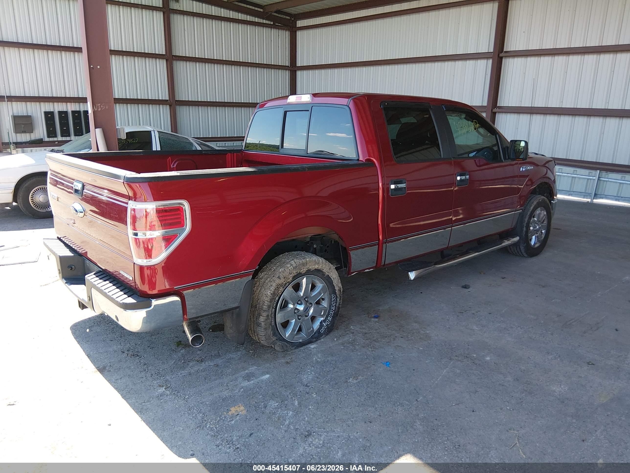 2013 Ford F-150 Fx2/king Ranch/lariat/platinum/xl/xlt Burgundy vin: 1FTFW1CF4DKF65702