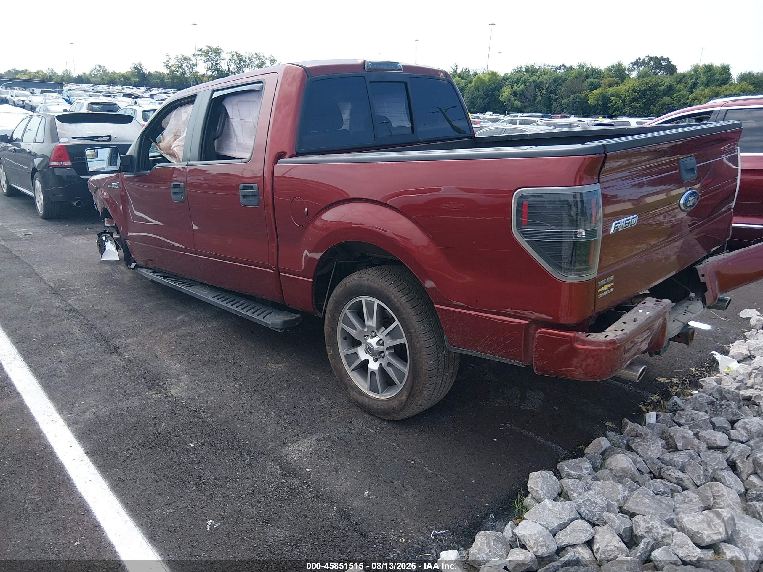2014 Ford F-150 Stx Red vin: 1FTFW1CF4EKE17132