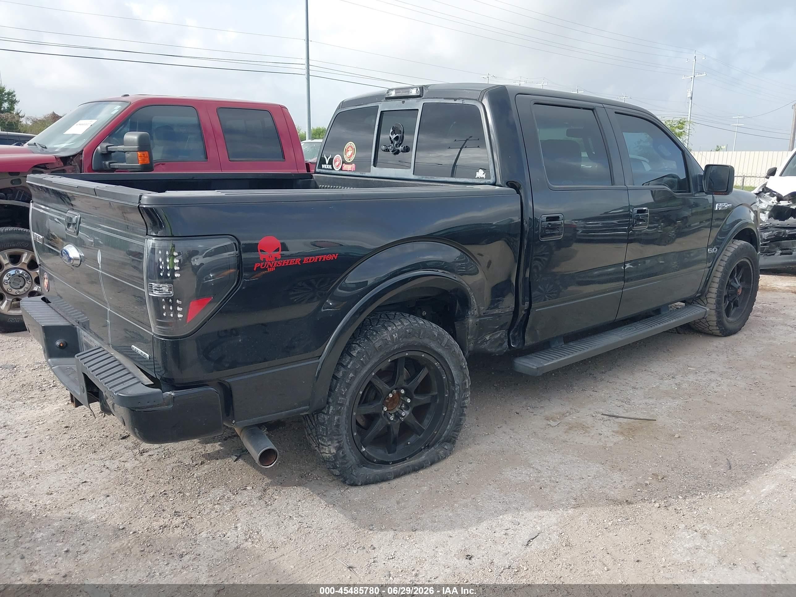 2012 Ford F-150 Fx2/king Ranch/lariat/platinum/xl/xlt Black vin: 1FTFW1CF5CFC24591