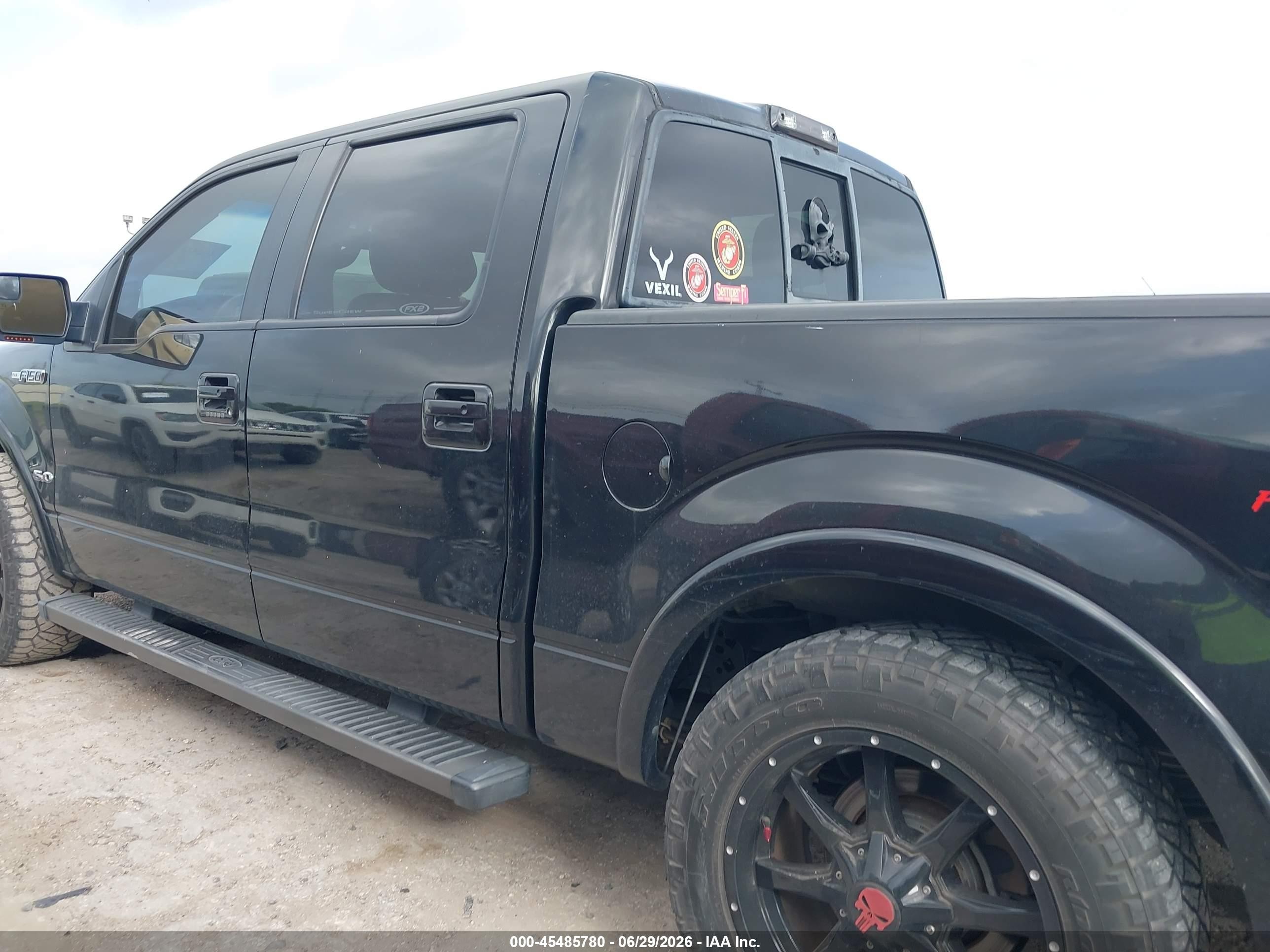 2012 Ford F-150 Fx2/king Ranch/lariat/platinum/xl/xlt Black vin: 1FTFW1CF5CFC24591
