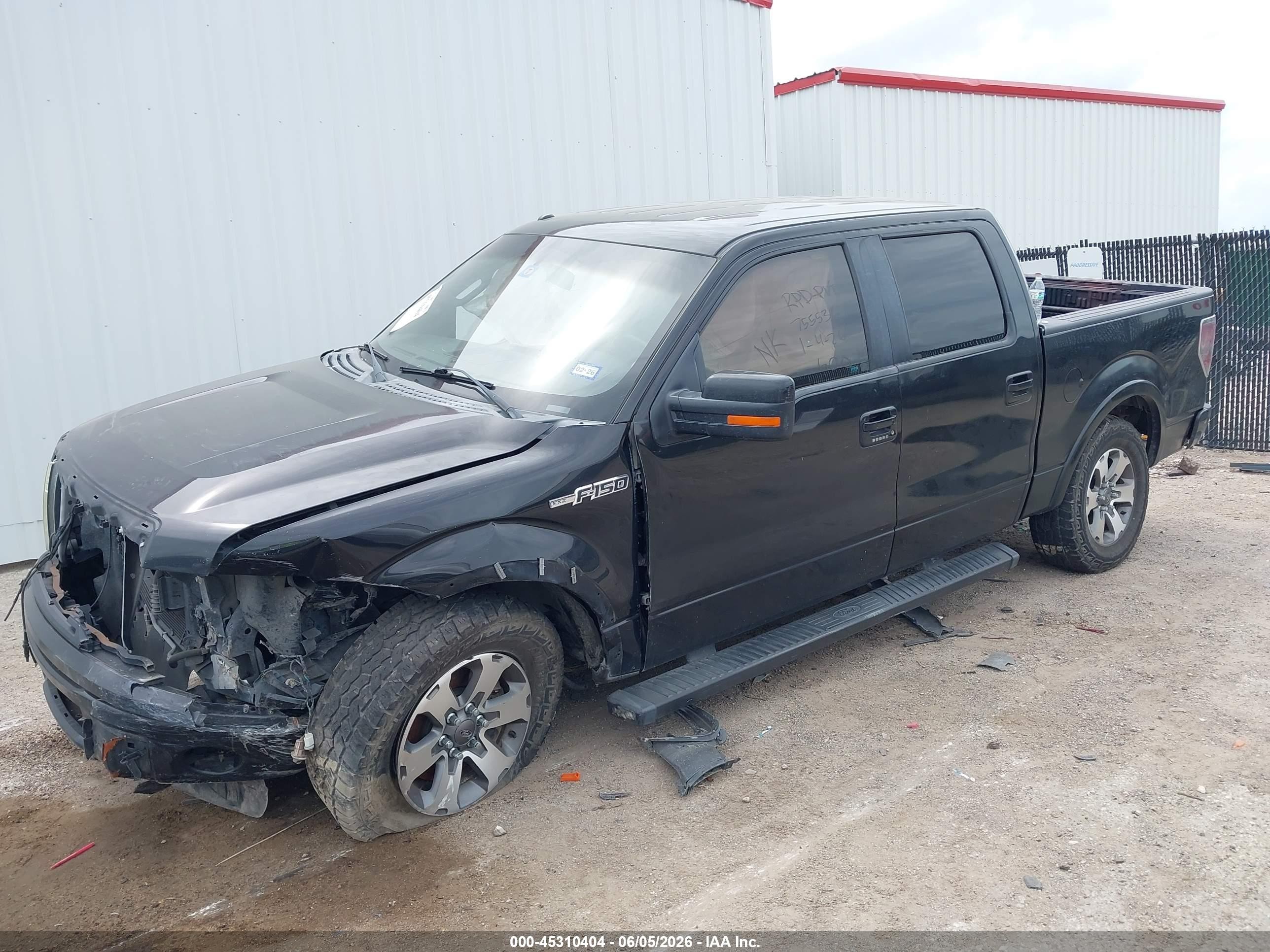 2012 Ford F-150 Fx2 Black vin: 1FTFW1CF5CFD05414