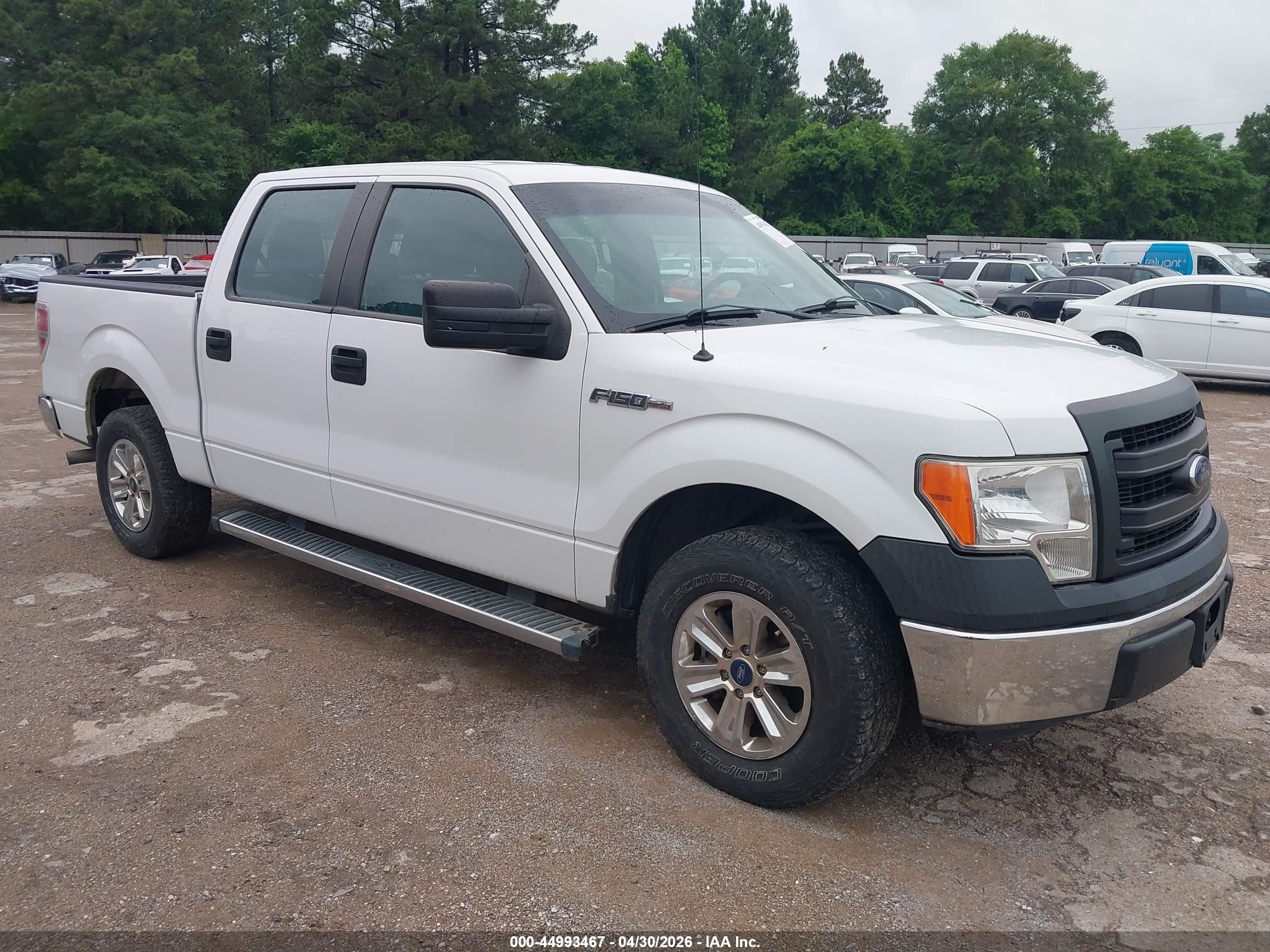 2013 Ford F-150 Xl White vin: 1FTFW1CF5DFA94166
