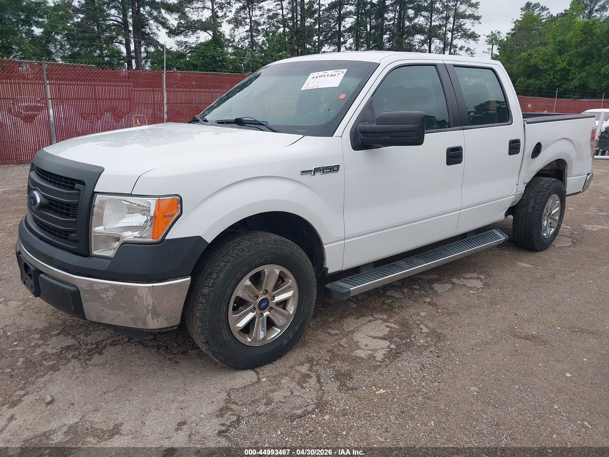 2013 Ford F-150 Xl White vin: 1FTFW1CF5DFA94166