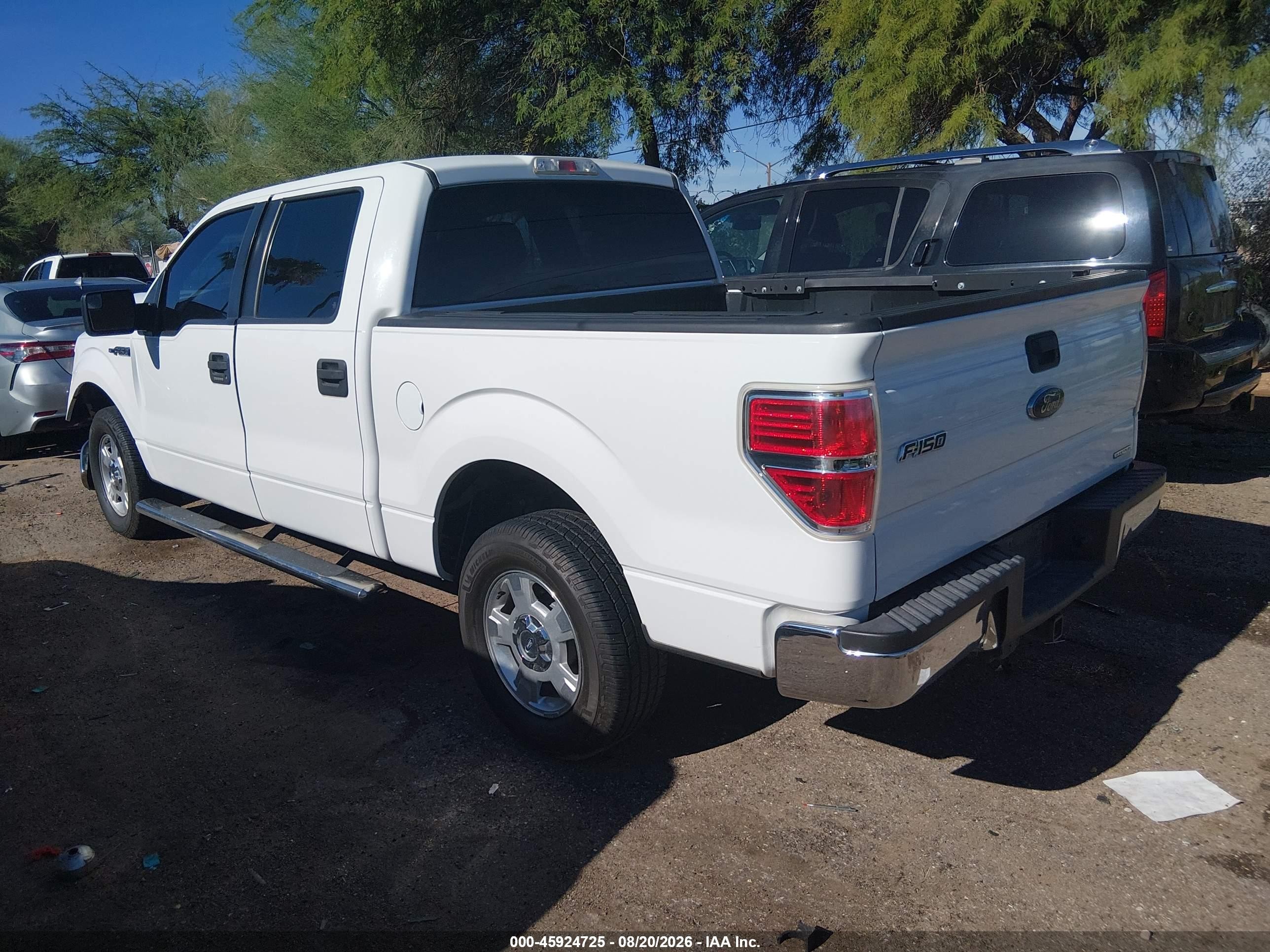 2013 Ford F-150 Xlt White vin: 1FTFW1CF5DFD48913